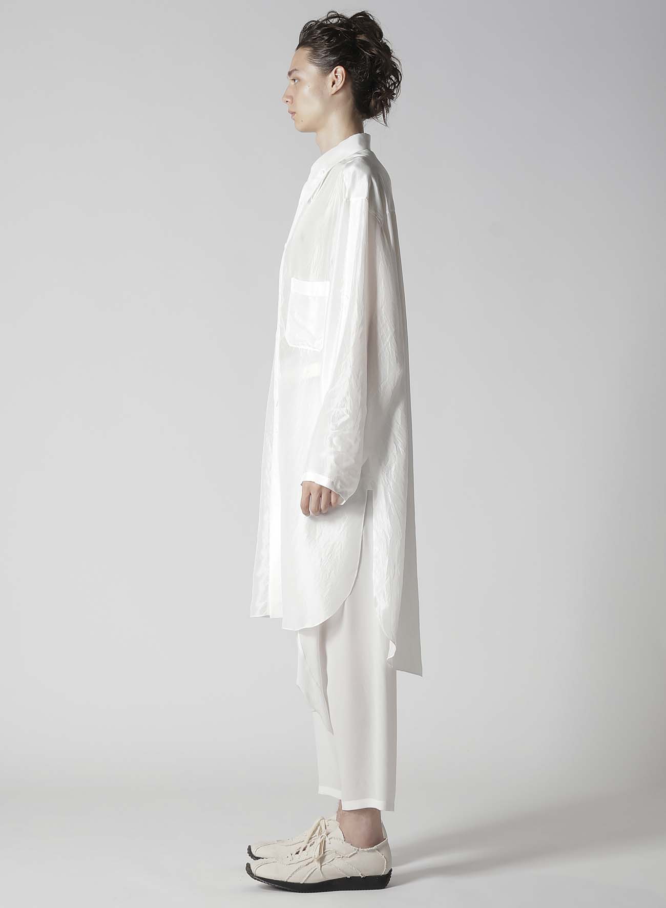 【Launching 10:00(JST), Jan 11】10M SILK  ASYMMETRY COLLAR SHIRT