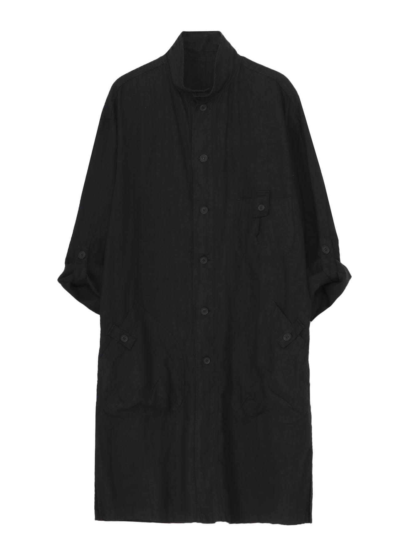 GARMENT DYE FLAX SHIRT COAT