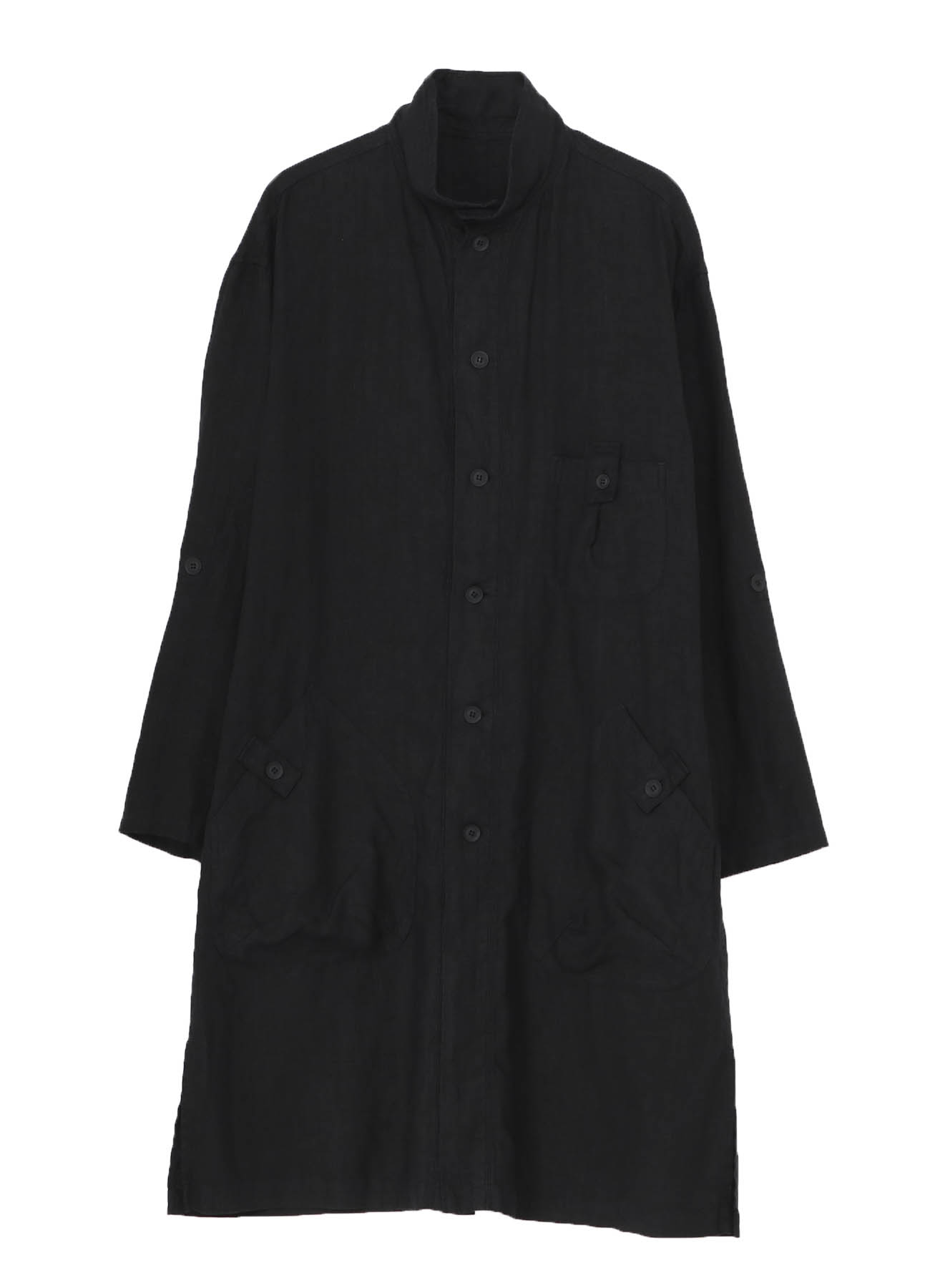 GARMENT DYE FLAX SHIRT COAT