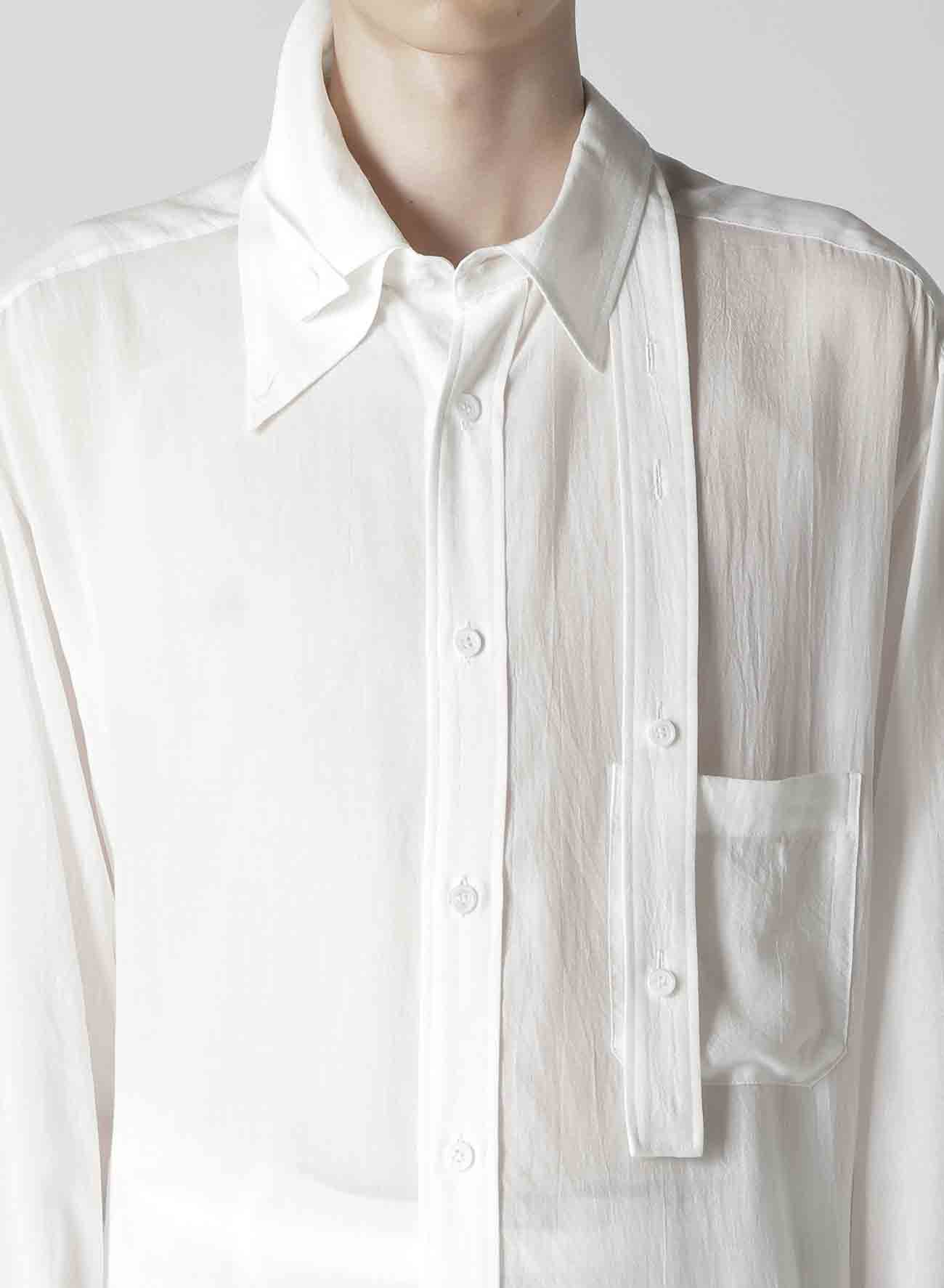 【Launching 10:00(JST), Jan 11】60 CELLULOSE LOAN DOUBLE LAYER TAB COLLAR BLOUSE