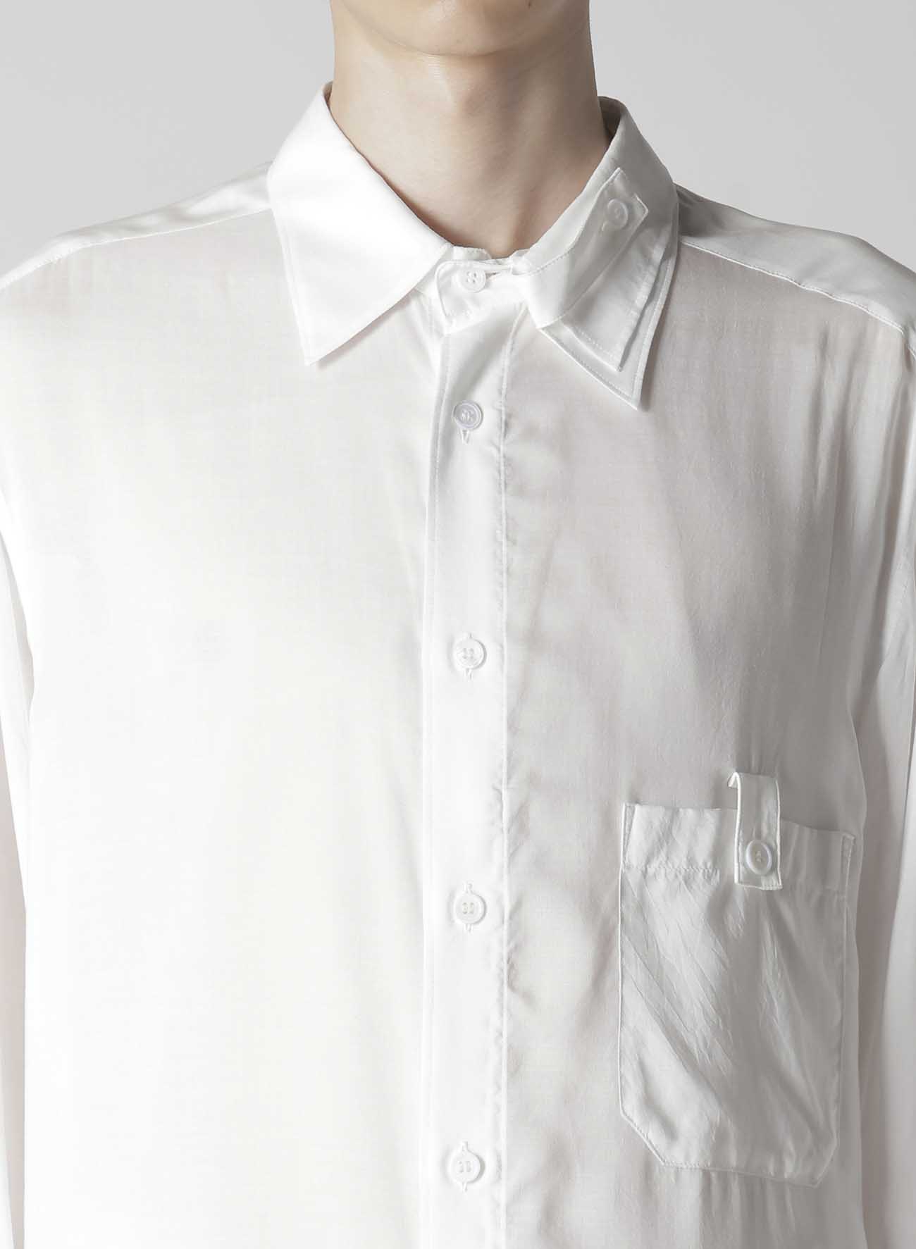 【Launching 10:00(JST), Jan 11】WHITE 80 MODAL LAWN TAB DETAIL BLOUSE