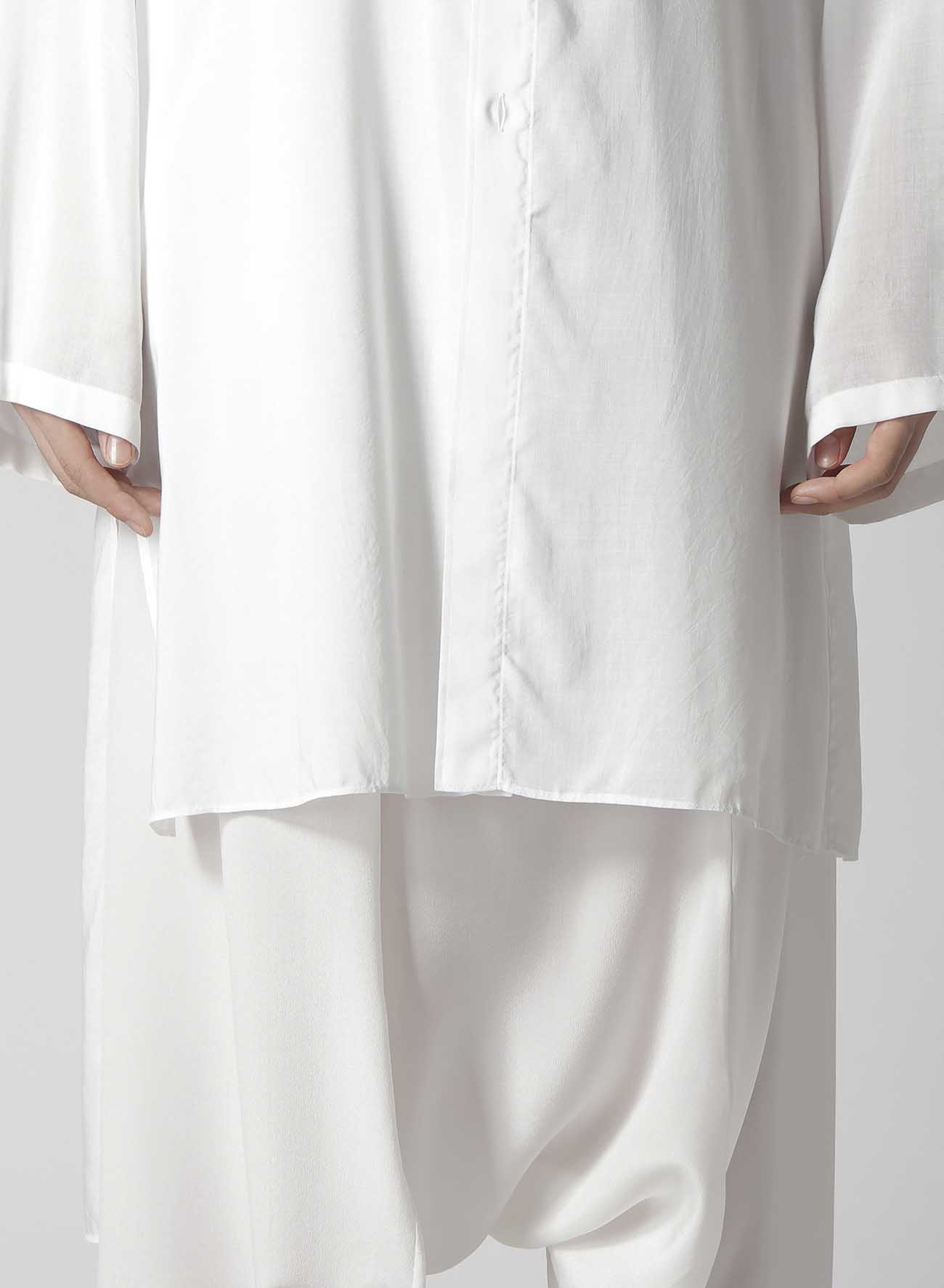 【Launching 10:00(JST), Jan 11】WHITE 80 MODAL LAWN TAB DETAIL BLOUSE