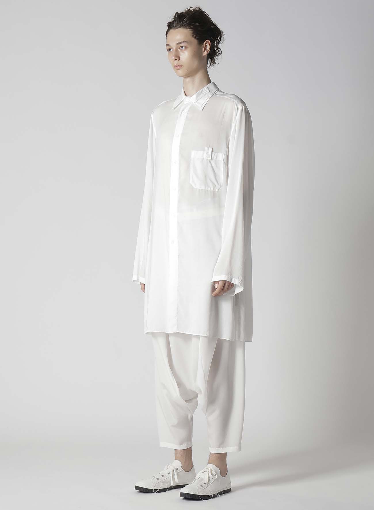 【Launching 10:00(JST), Jan 11】WHITE 80 MODAL LAWN TAB DETAIL BLOUSE