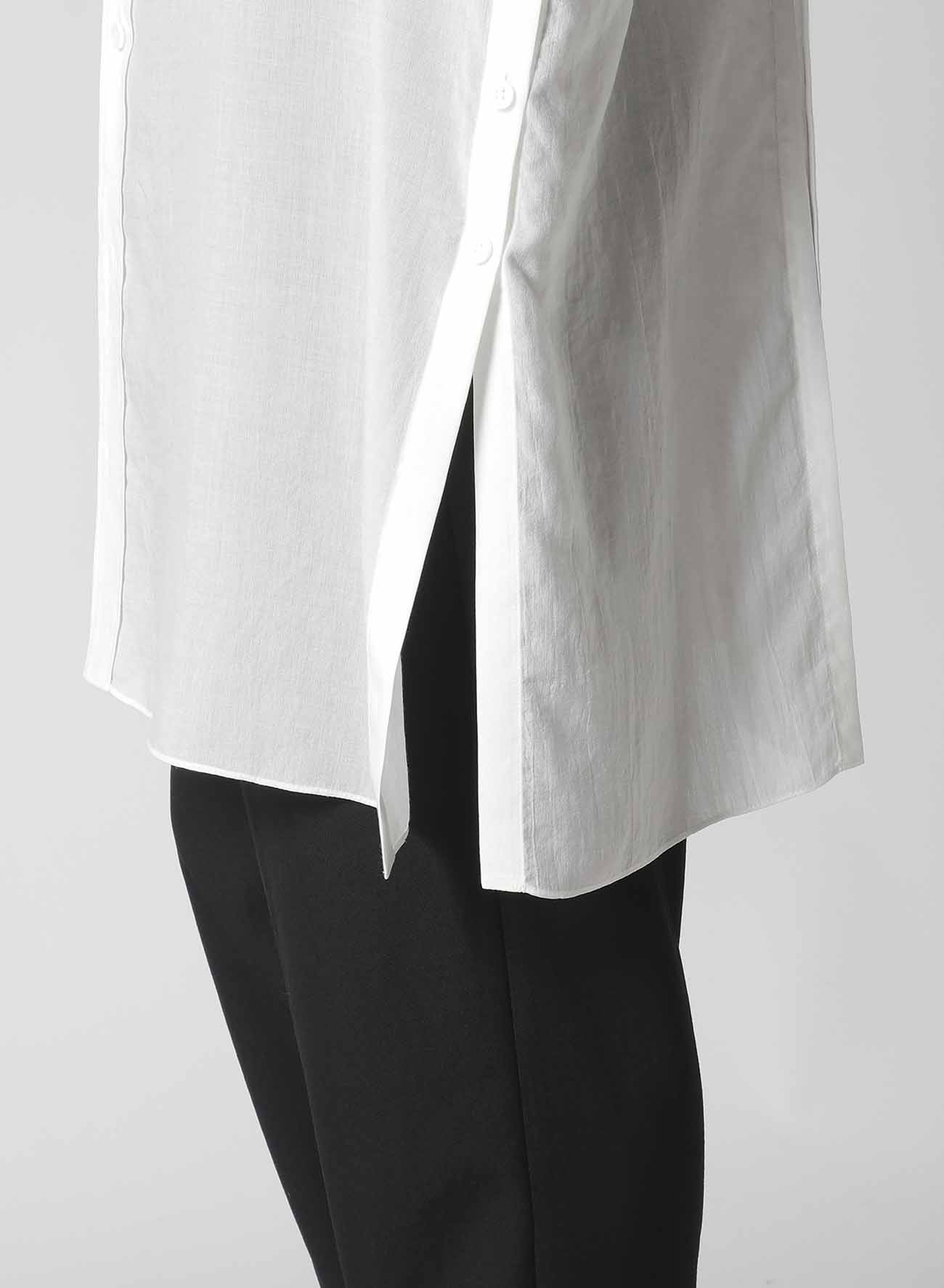 【Launching 10:00(JST), Jan 11】60 CELLULOSE LOAN BACK PANELED SLIT BLOUSE