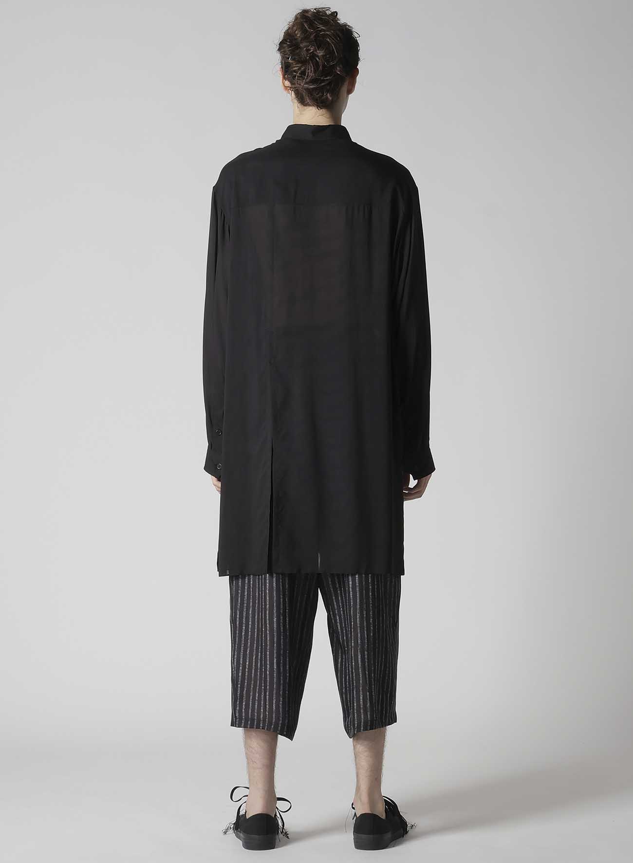 【Launching 10:00(JST), Jan 11】80 MODAL LOAN BACK PANELED SLIT BLOUSE