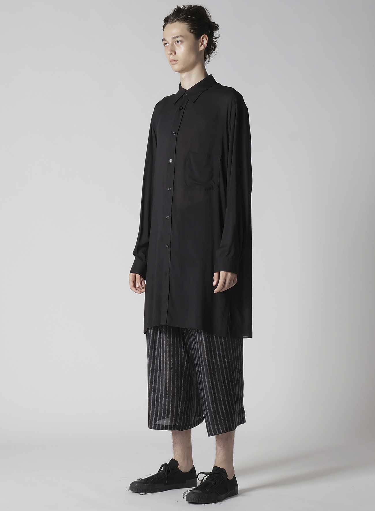 【Launching 10:00(JST), Jan 11】80 MODAL LOAN BACK PANELED SLIT BLOUSE