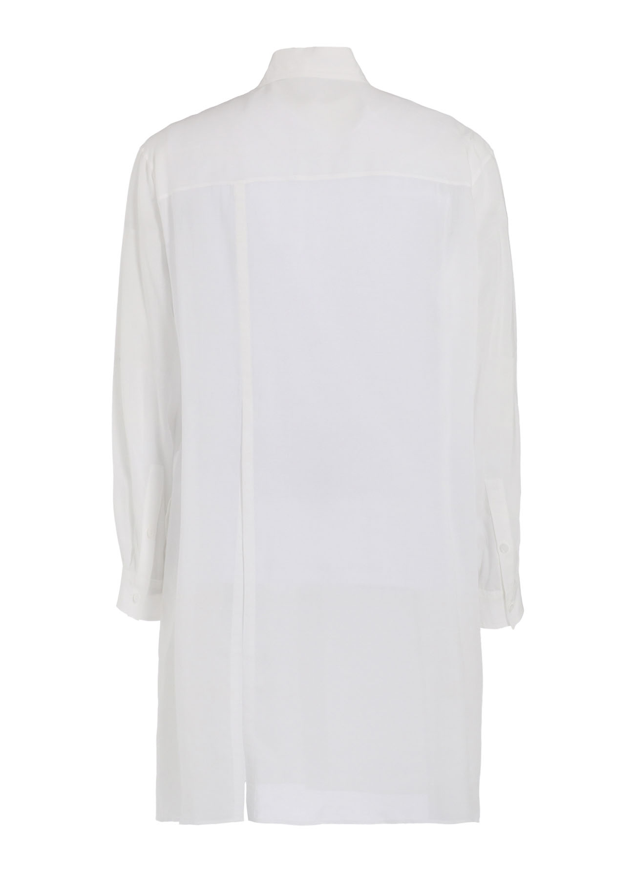 【Launching 10:00(JST), Jan 11】WHITE 80 MODAL LAWN BACK PANELED SLIT BLOUSE