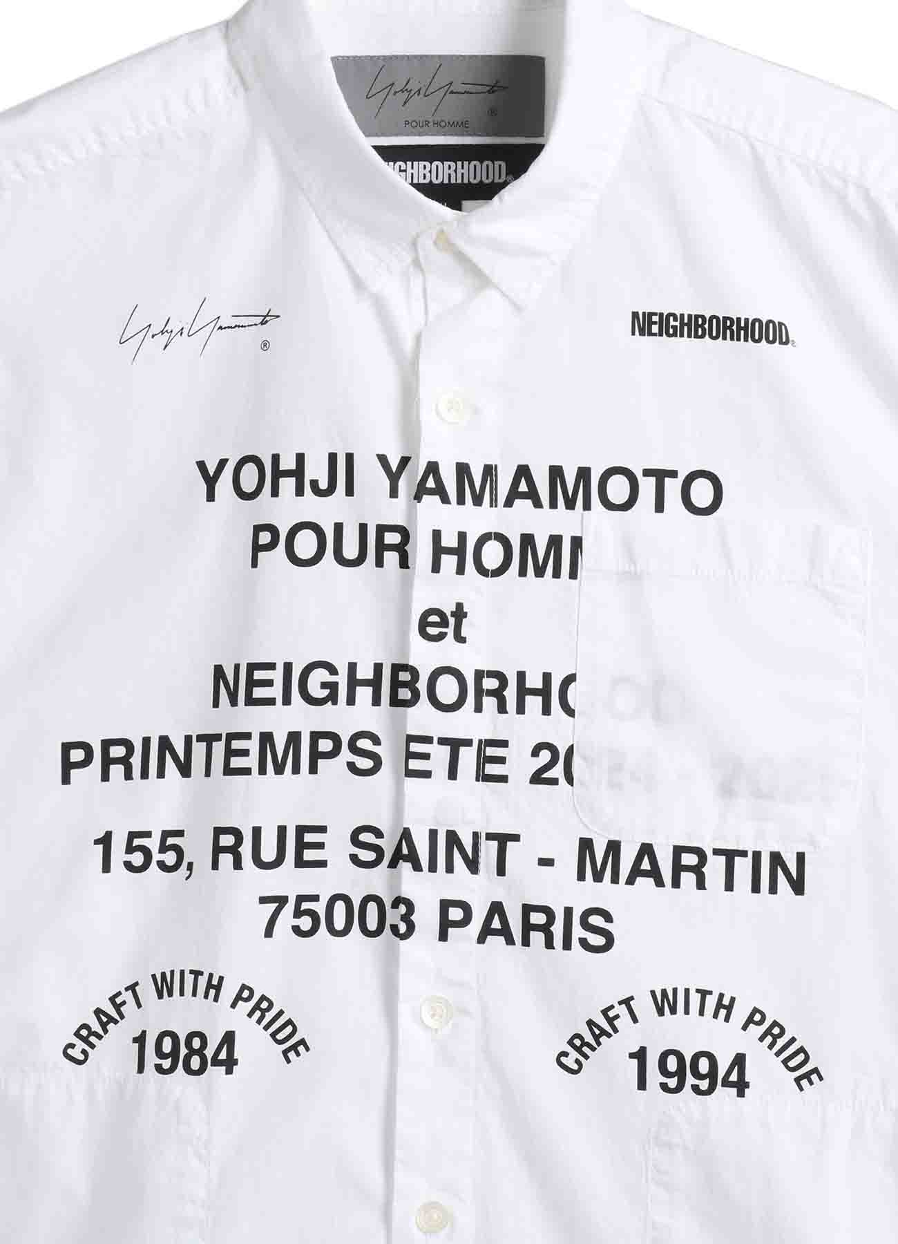 Yohji Yamamoto x NEIGHBORHOOD PRINT SHIRT LS