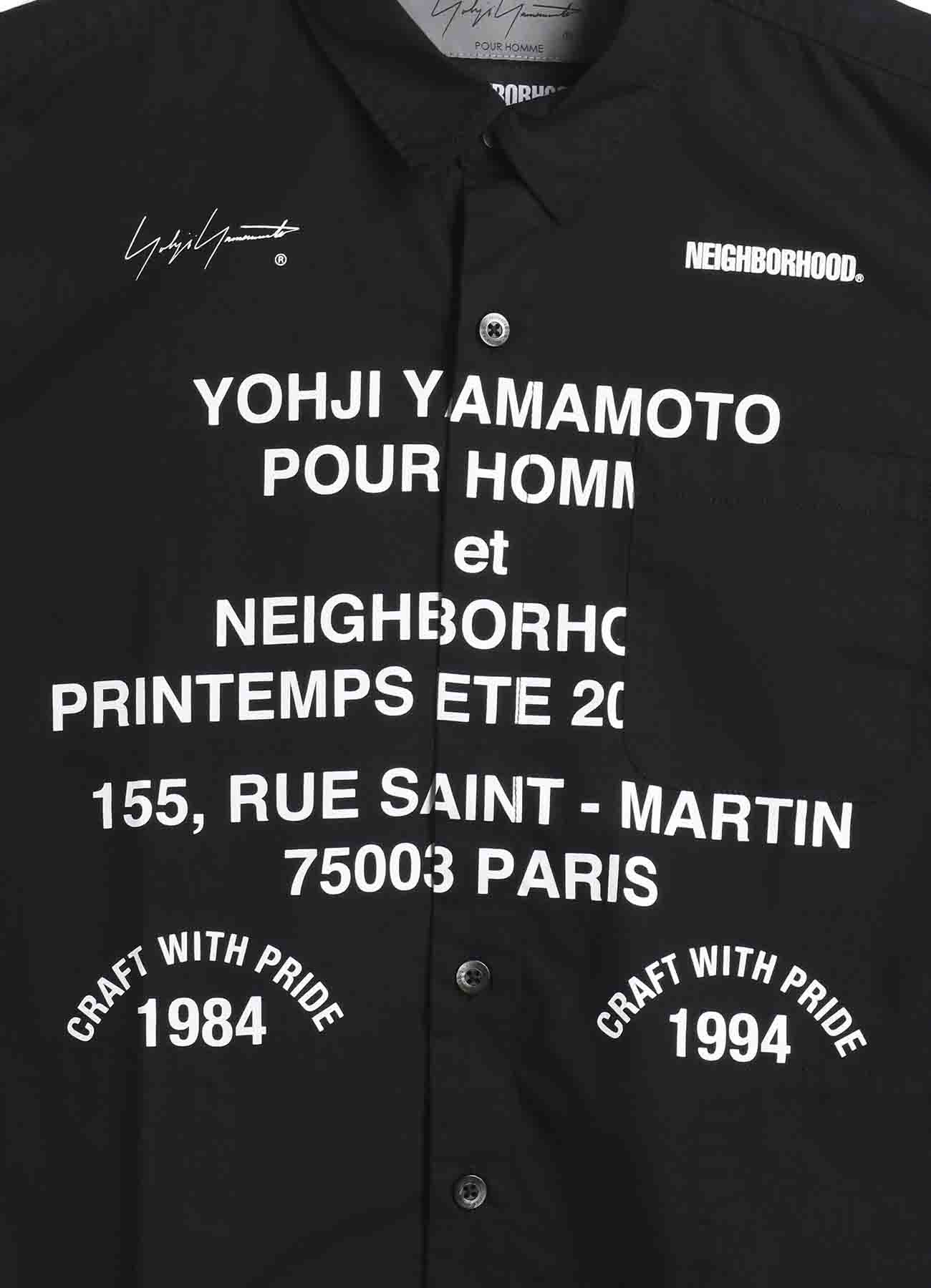 Yohji Yamamoto x NEIGHBORHOOD PRINT SHIRT LS