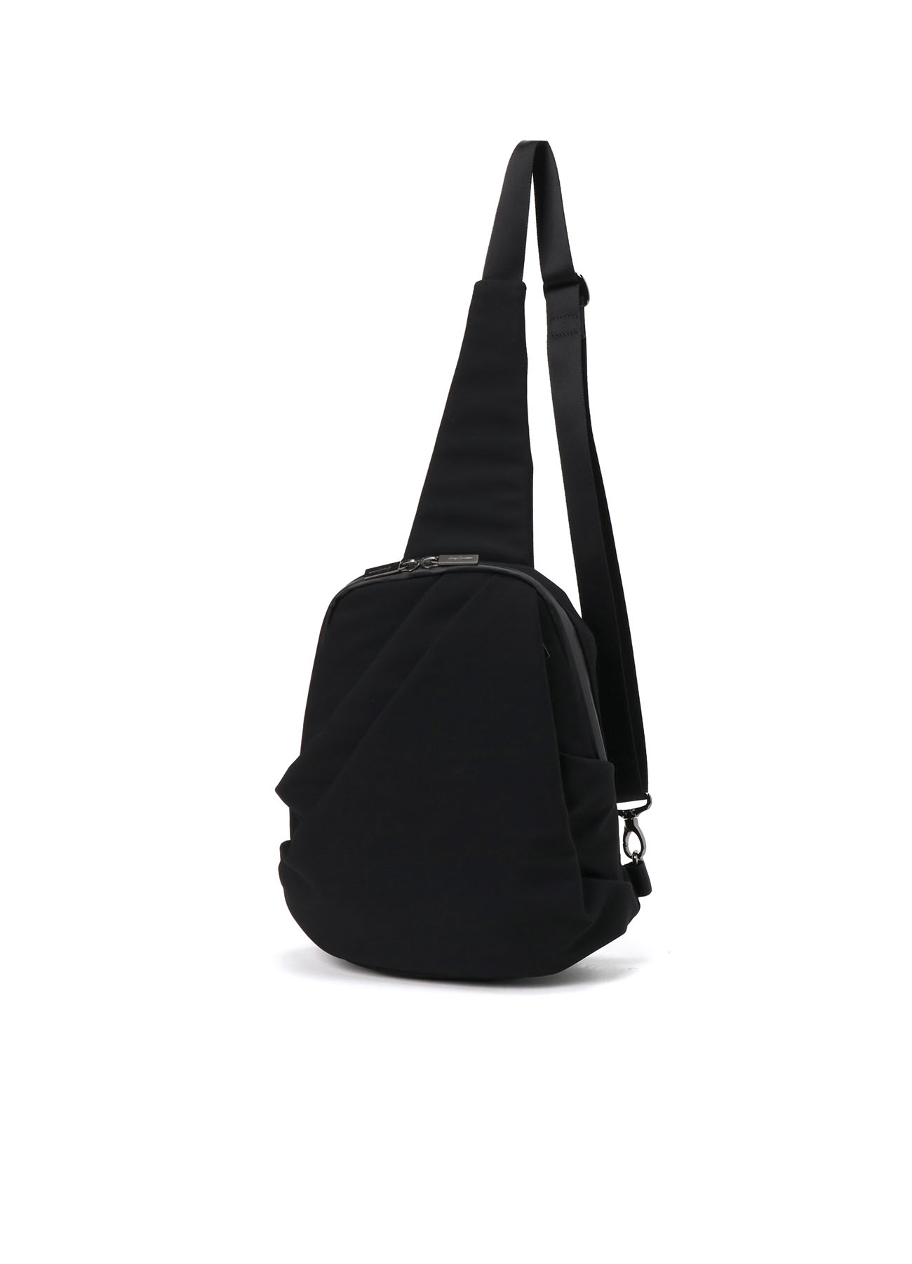 WOOL GABARDINE/NYLON TUCK SLING BAG