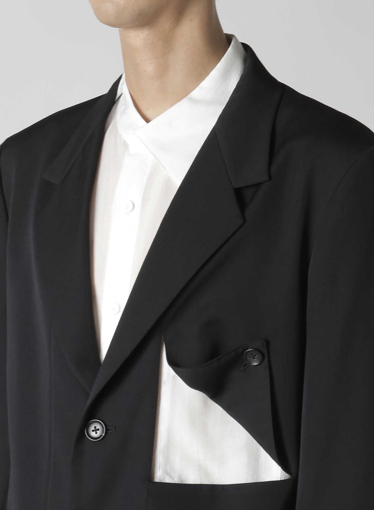 【Launching 10:00(JST), Jan 11】WOOL GABARDINE DIAGONAL BUTTON JACKET