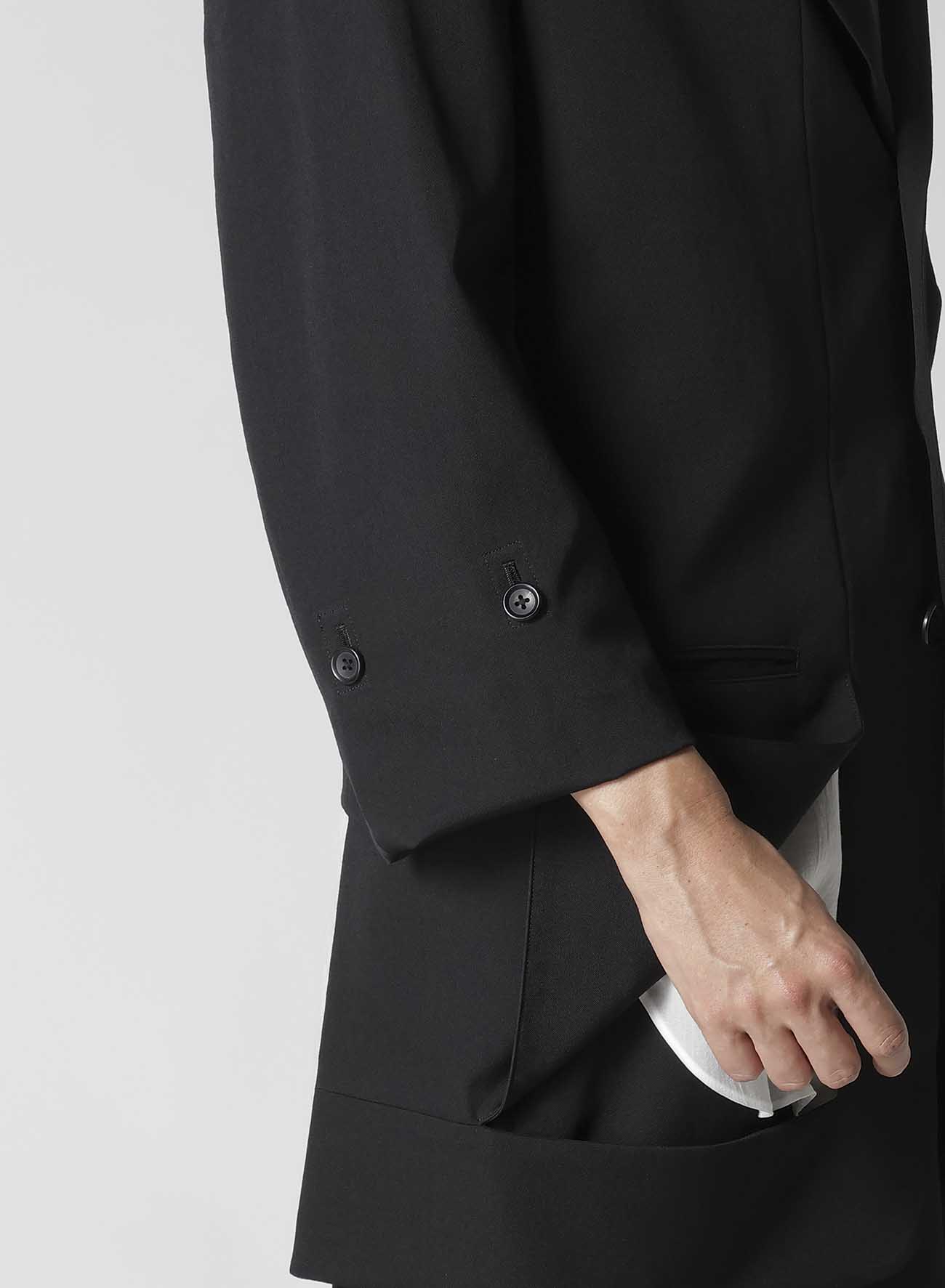 【Launching 10:00(JST), Jan 11】WOOL GABARDINE DIAGONAL BUTTON JACKET