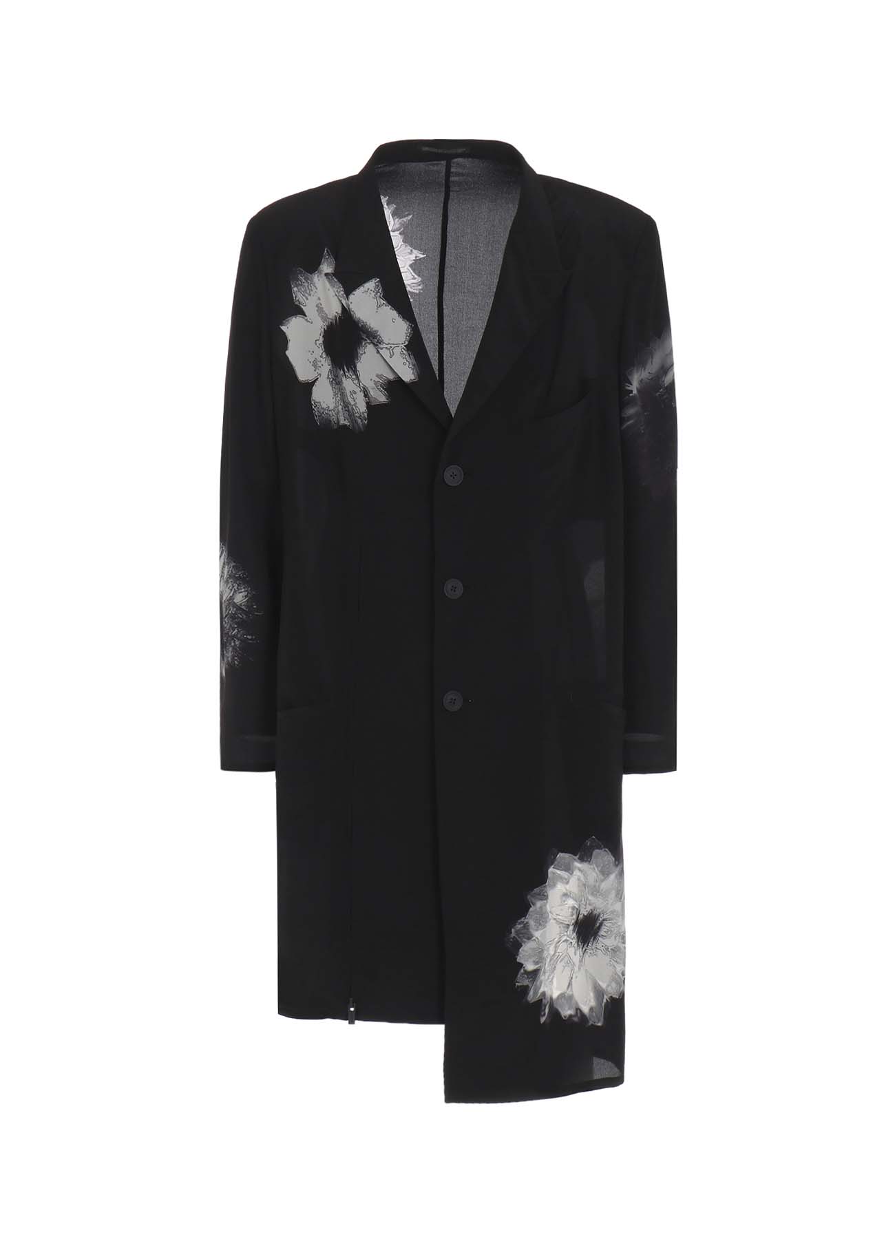 【Launching 10:00(JST), Jan 11】WHITE FLOWER PRINT SLIT JACKET