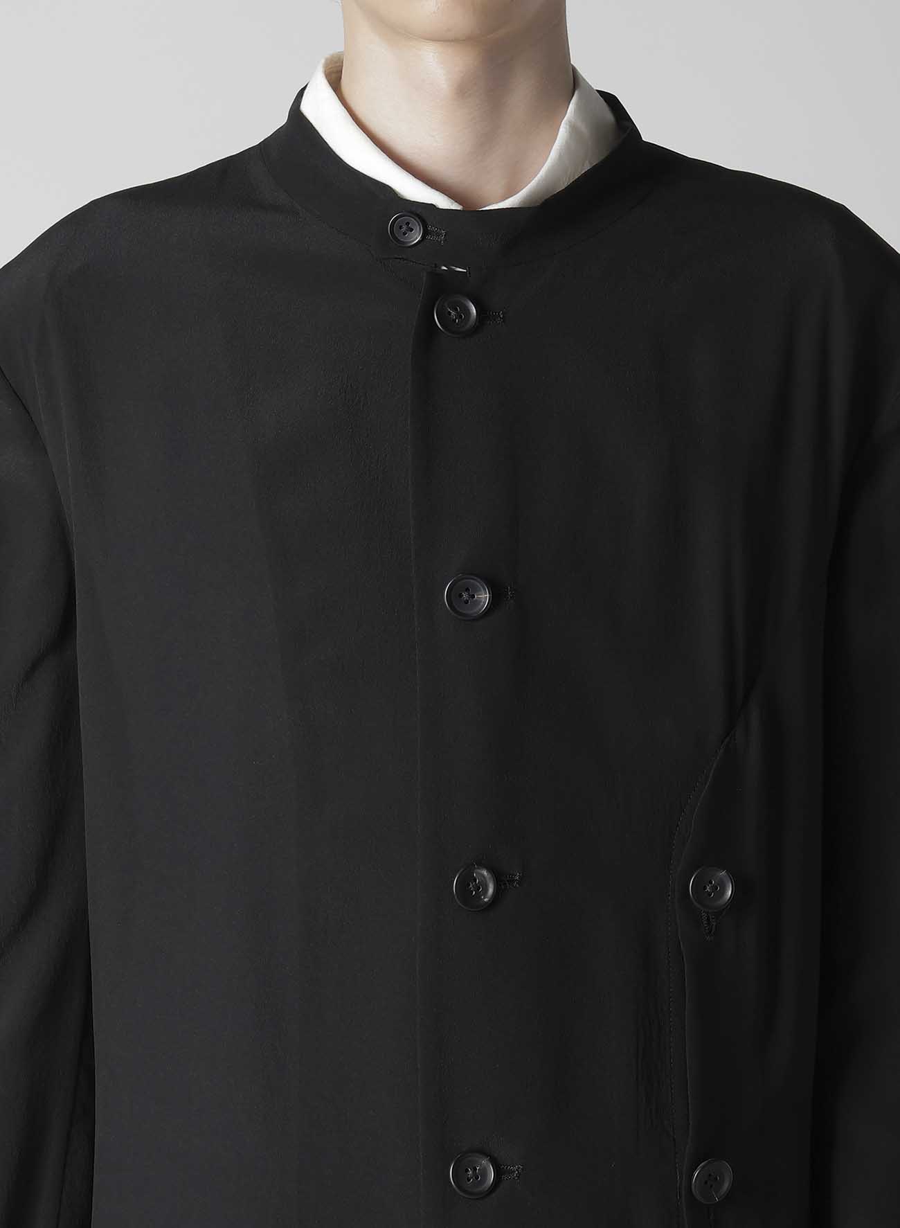 【Launching 10:00(JST), Jan 11】12M SILK DECINE STAND COLLAR ASM JACKET