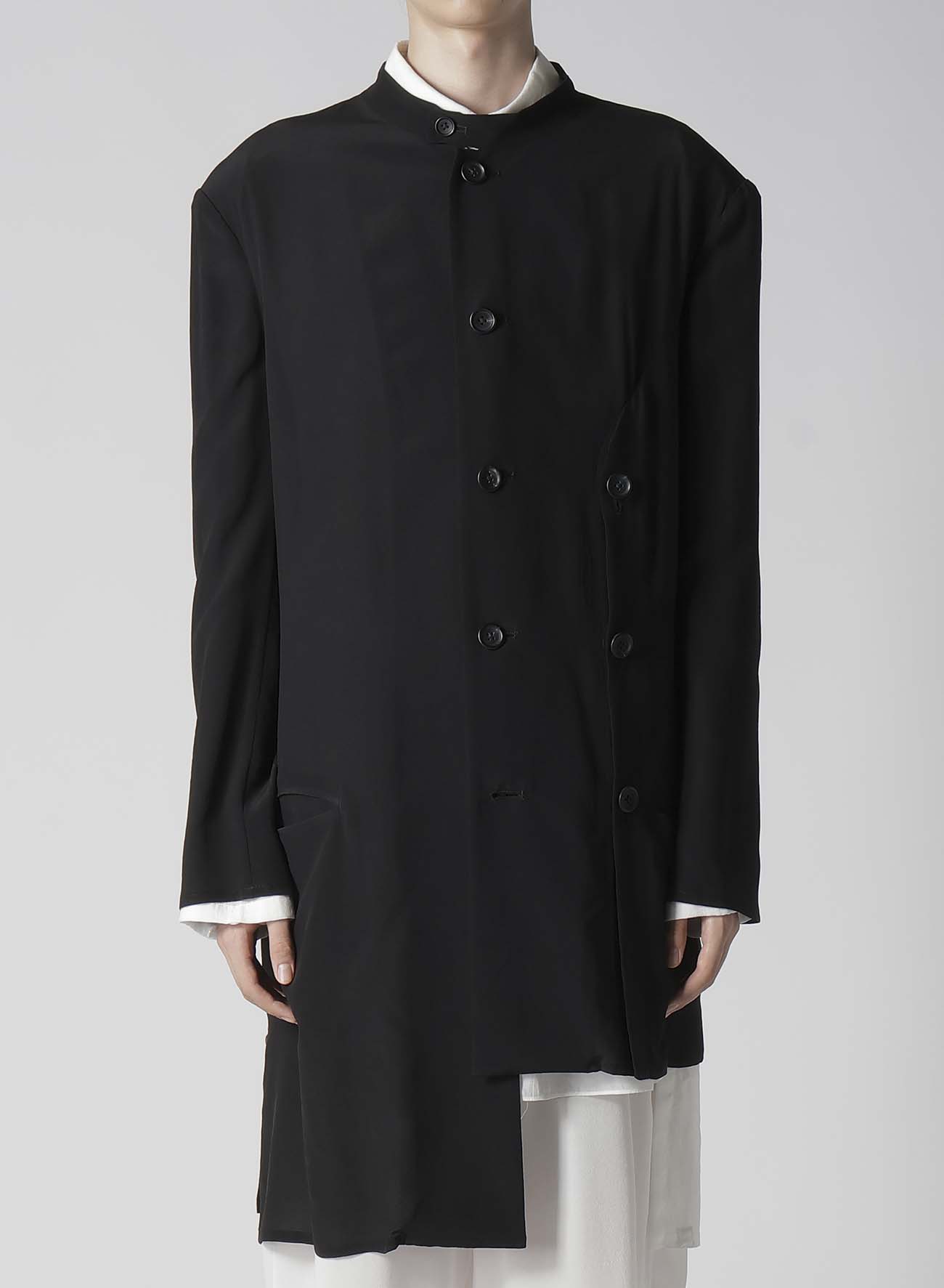 【Launching 10:00(JST), Jan 11】12M SILK DECINE STAND COLLAR ASM JACKET