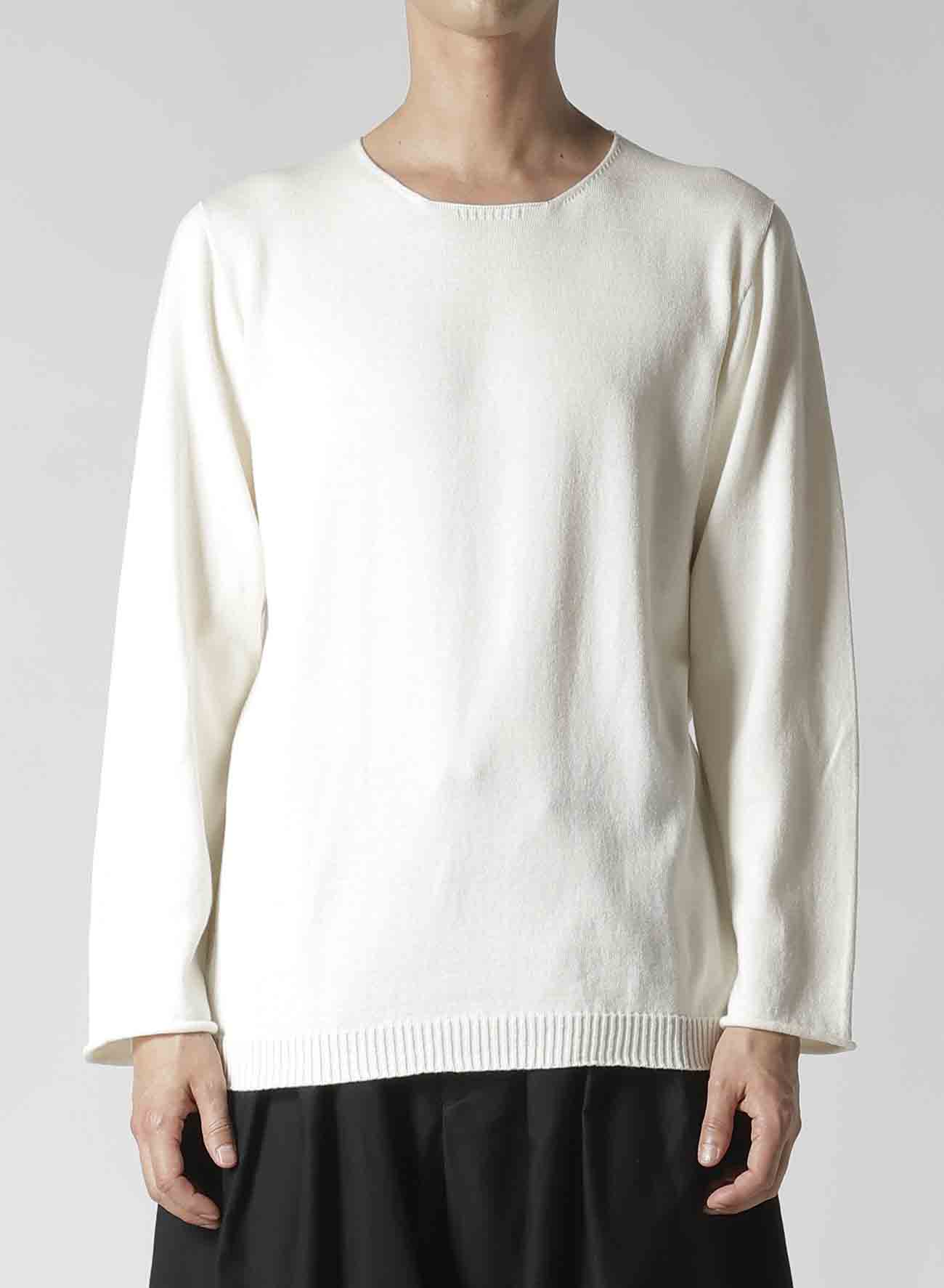 ROUND NECK KNIT WITH EMBROIDERY