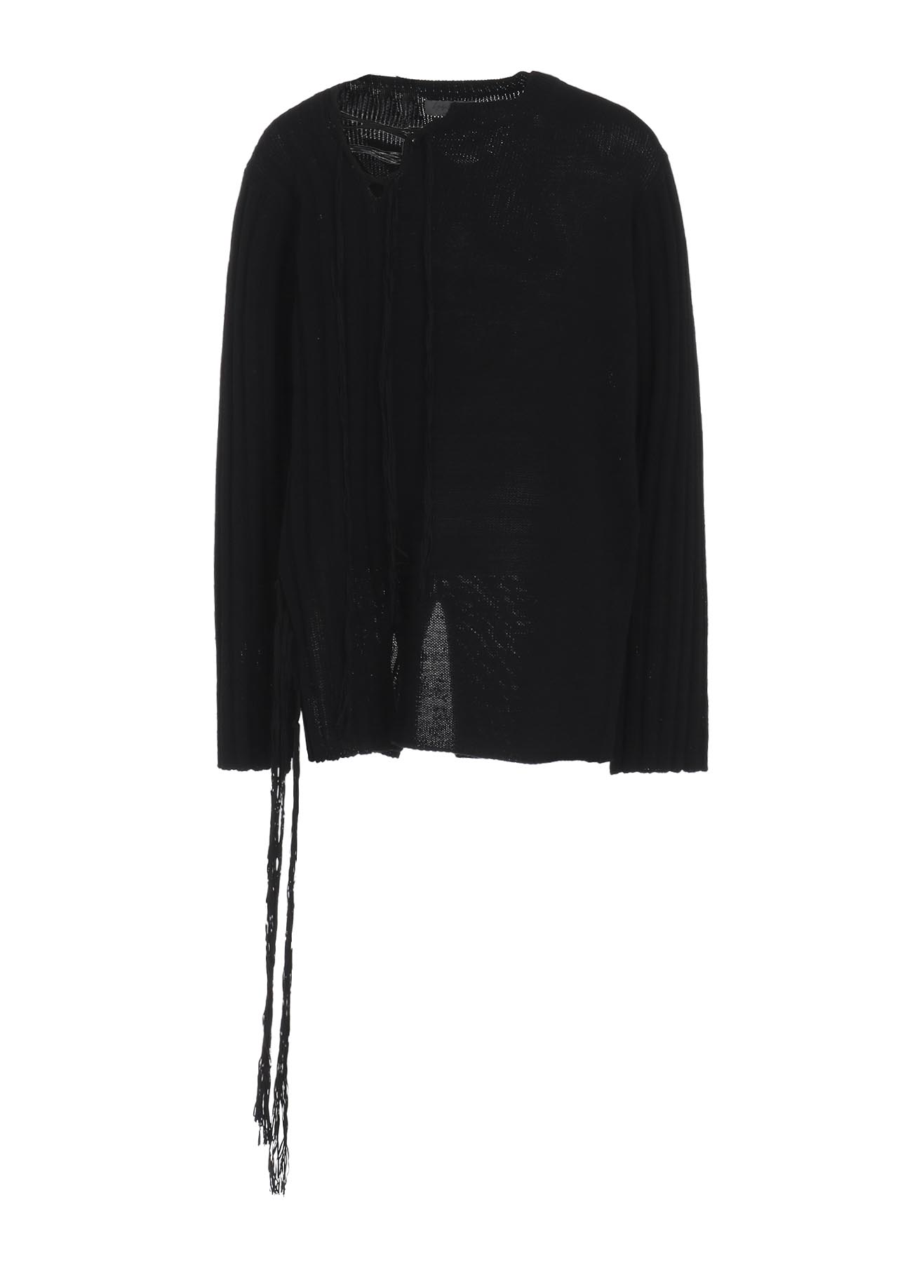 HANGING STRING LONG SLEEVE KNIT