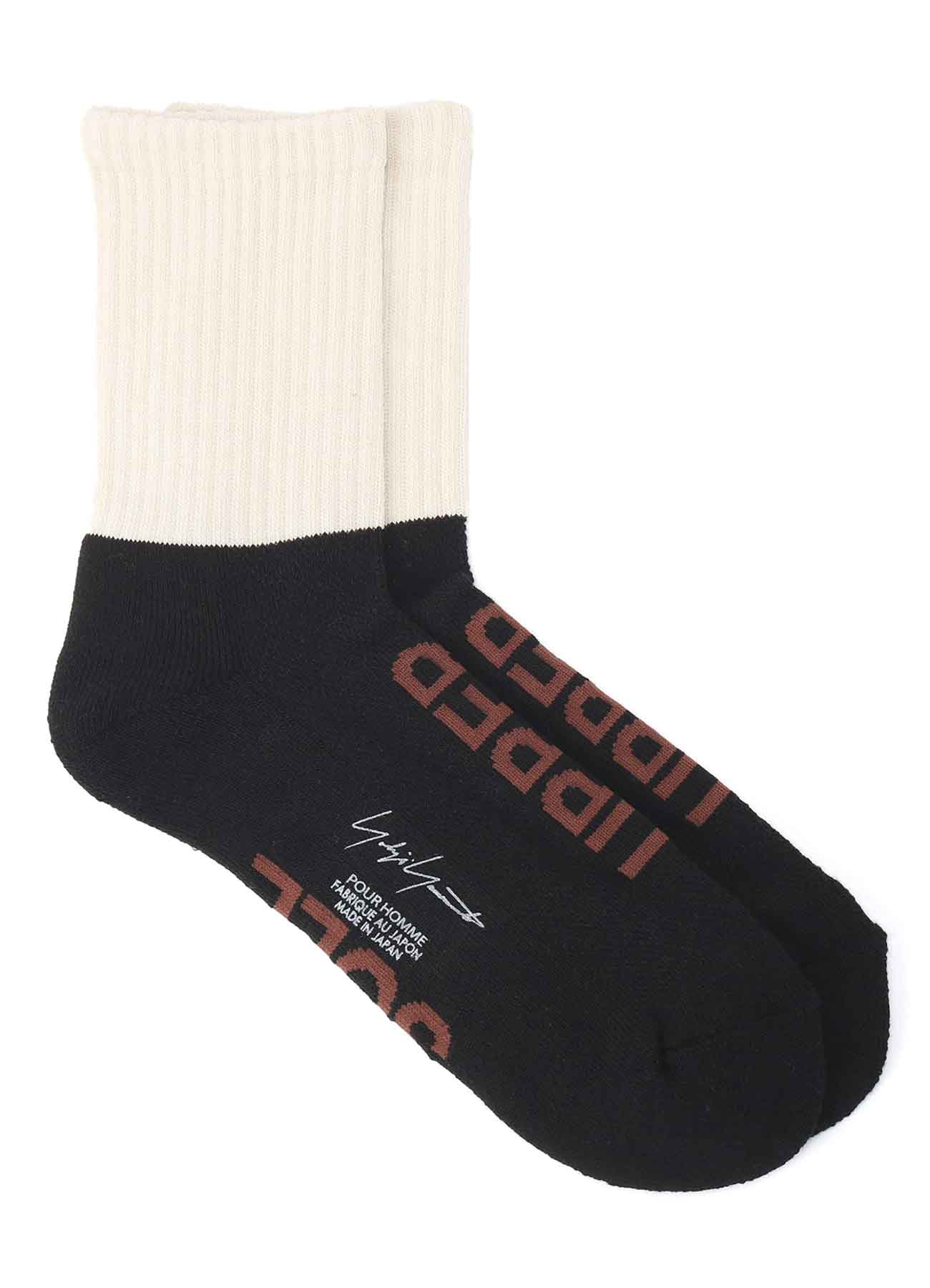 【Launching 10:00(JST), Jan 11】C/AC PILE RIB BICOLOR SOCKS