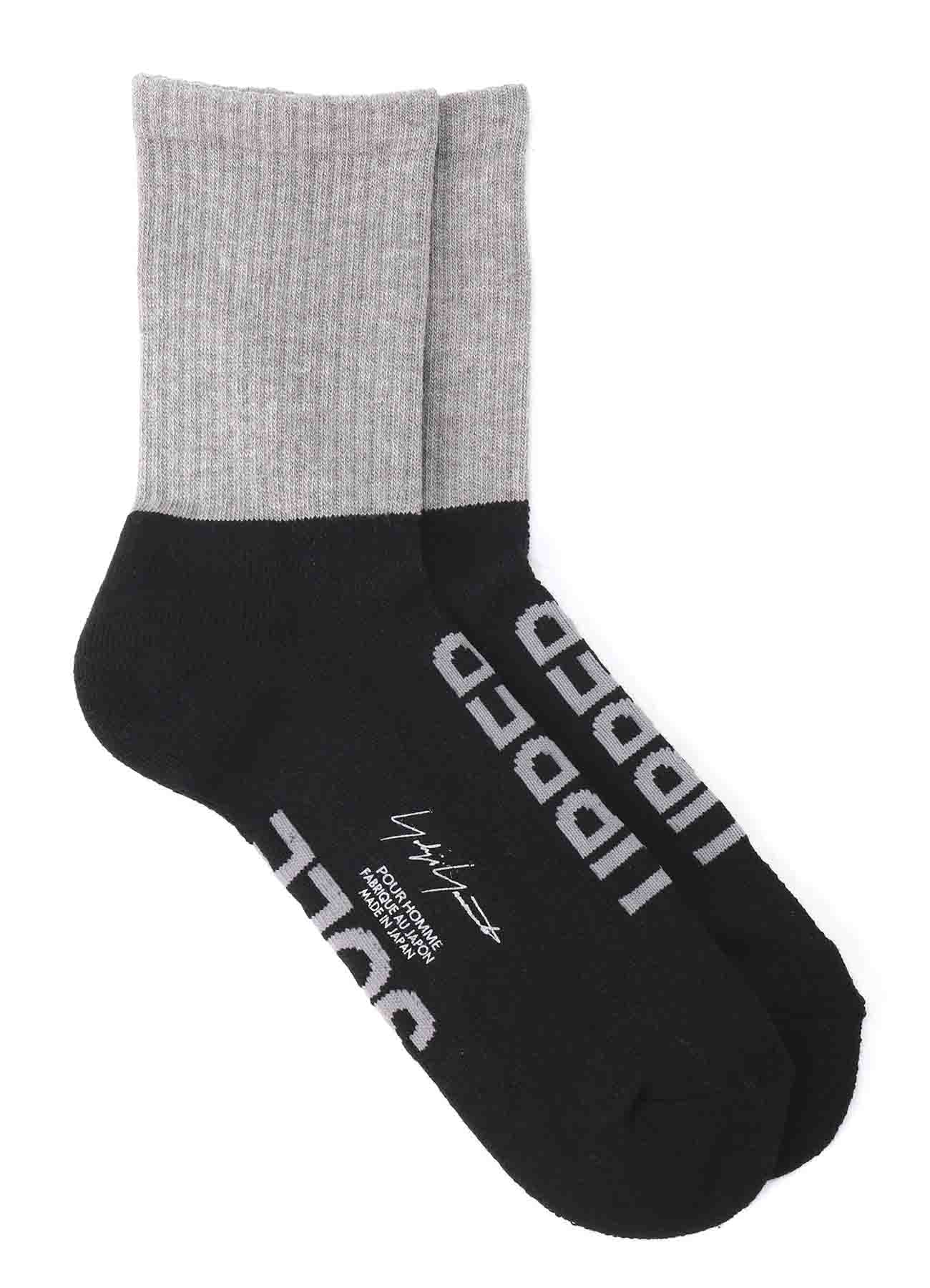 C/AC PILE RIB BICOLOR SOCKS