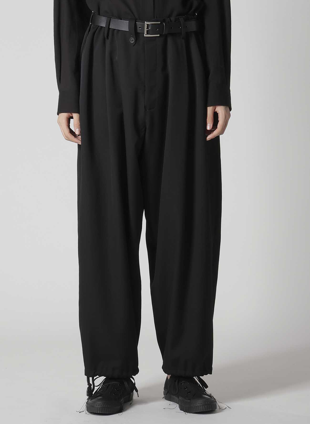 WOOL GABARDINE NEW STANDARD 2TUCKS STRING PANTS