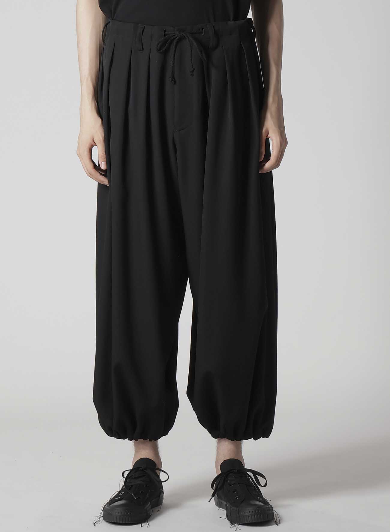 WOOL GABARDINE STANDARD BALLON PANTS