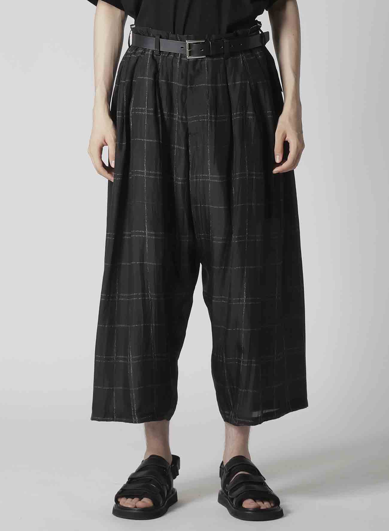 6TUCKS PLAID PANTS