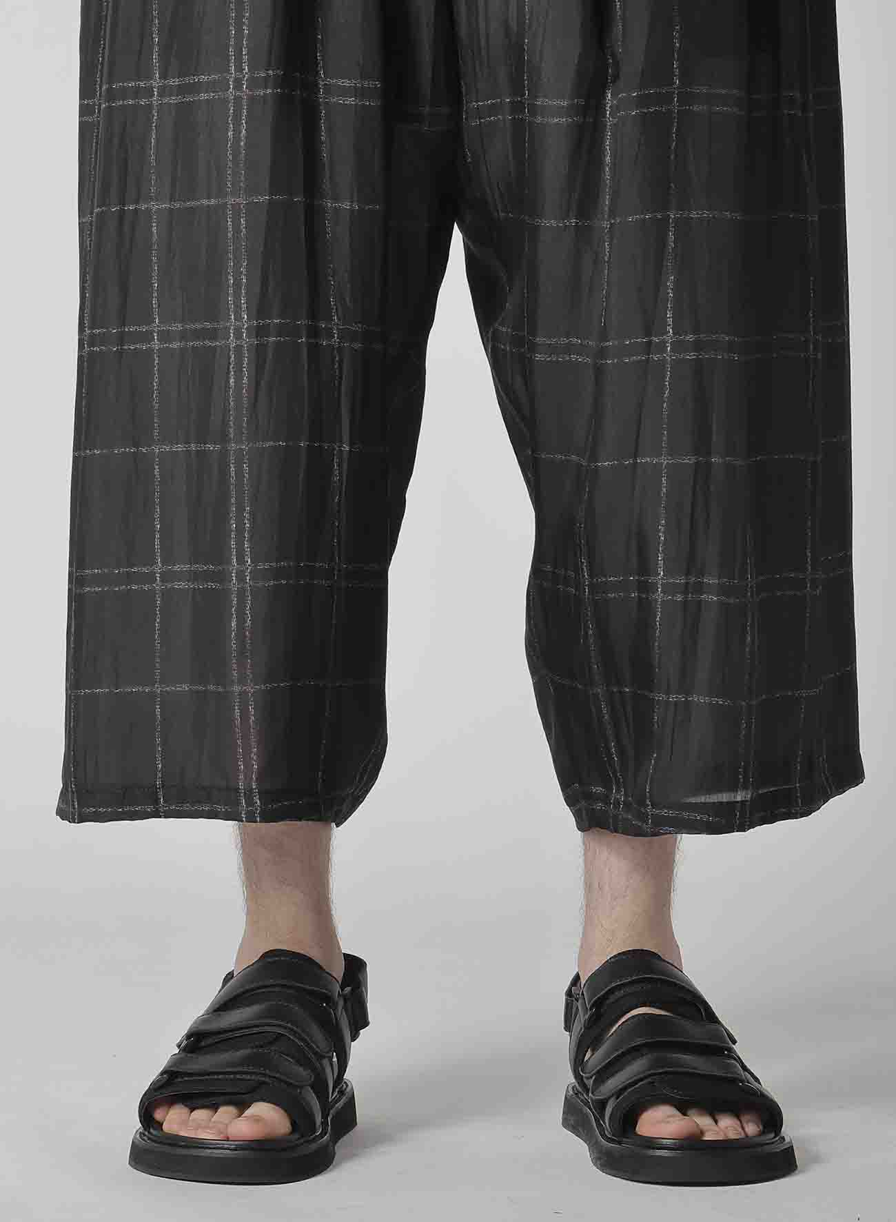 6TUCKS PLAID PANTS