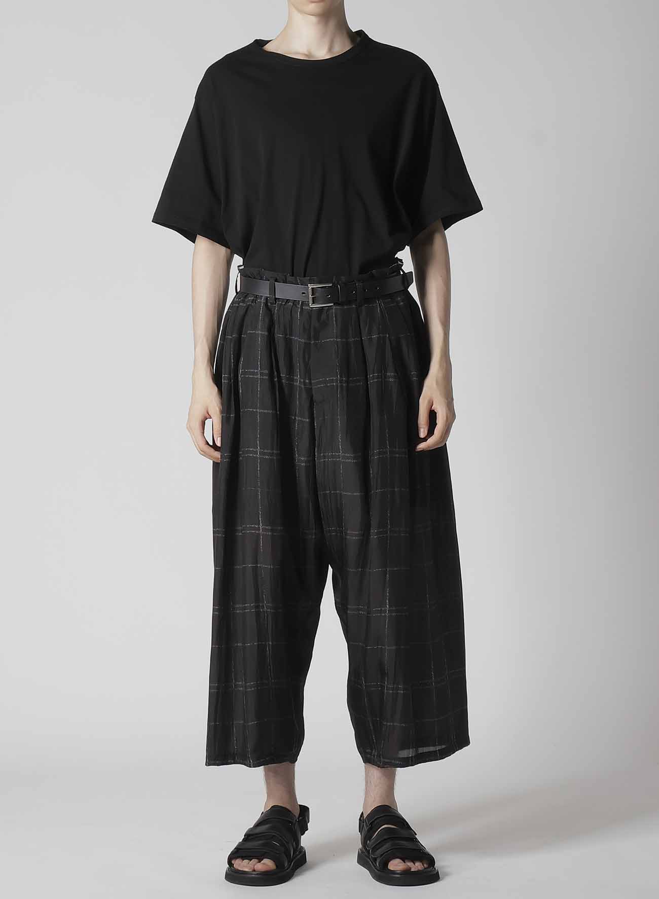 6TUCKS PLAID PANTS