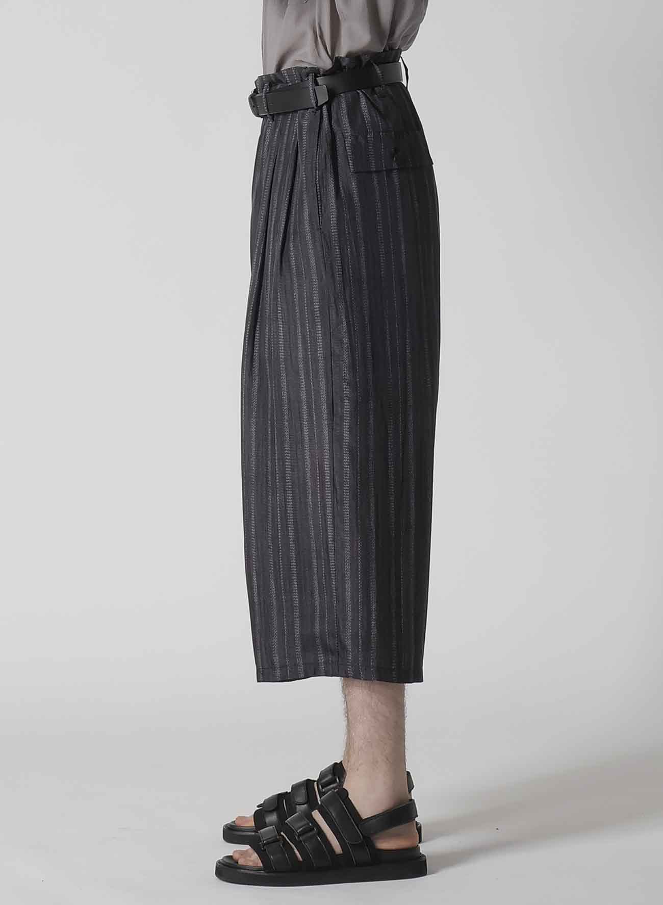 6TUCKS STRIPE PANTS