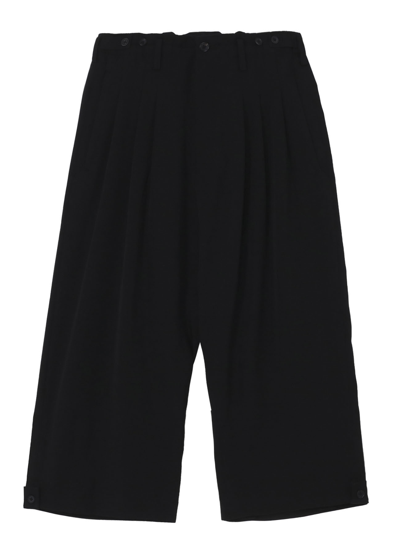 【Launching 10:00(JST), Jan 11】WOOL GABARDINE TAB DETAIL WIDE PANTS