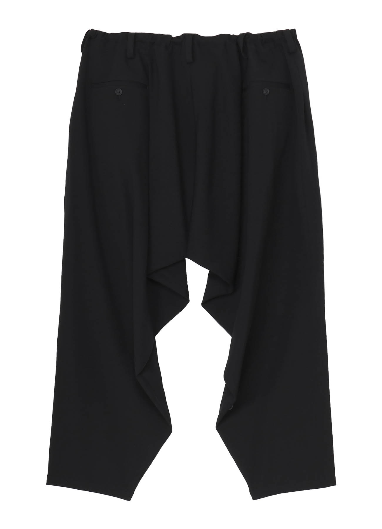 WOOL GABARDINE DRAPE PANTS