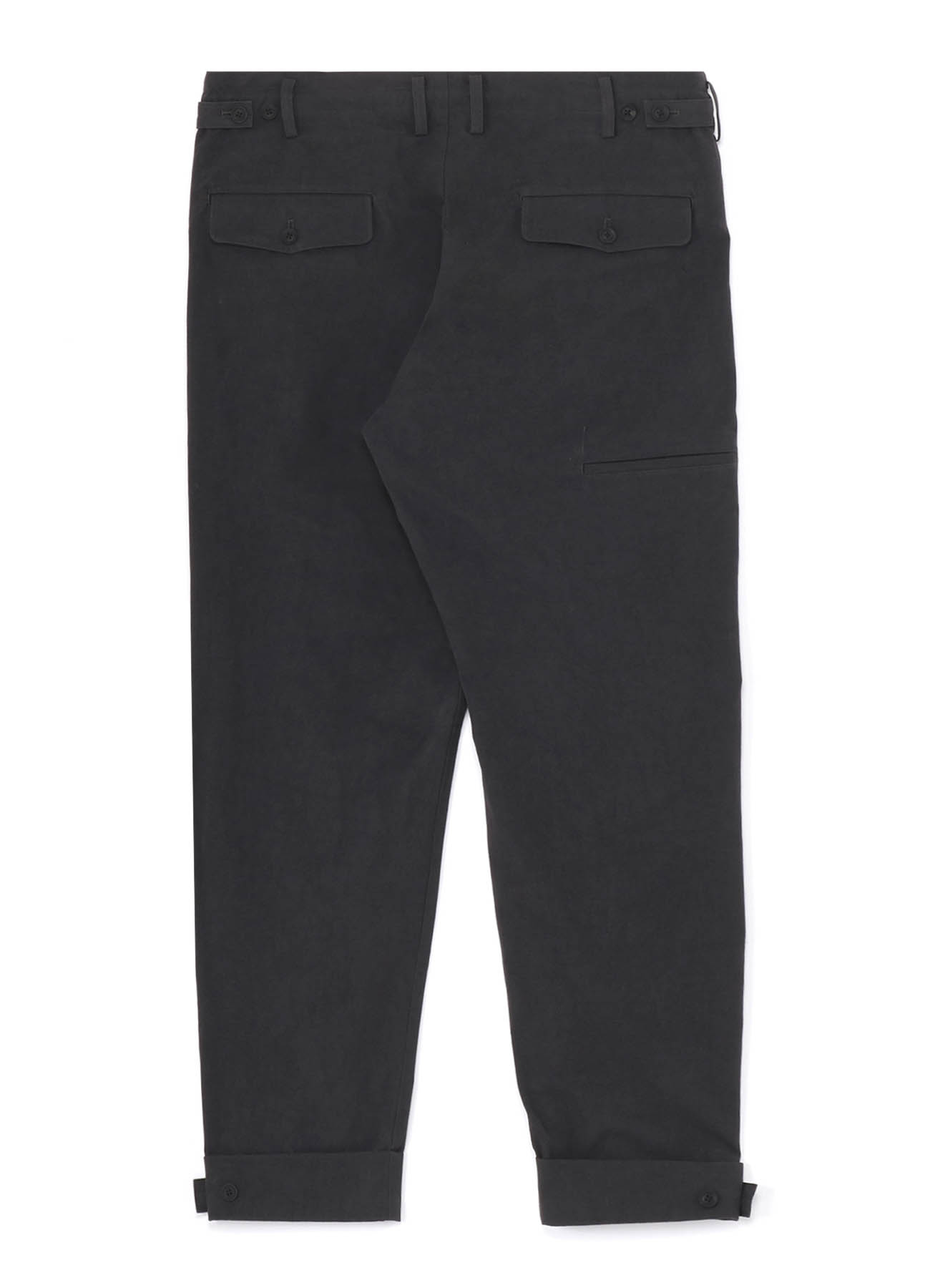 C/ POPLIN TAB DETAIL SLIM PANTS