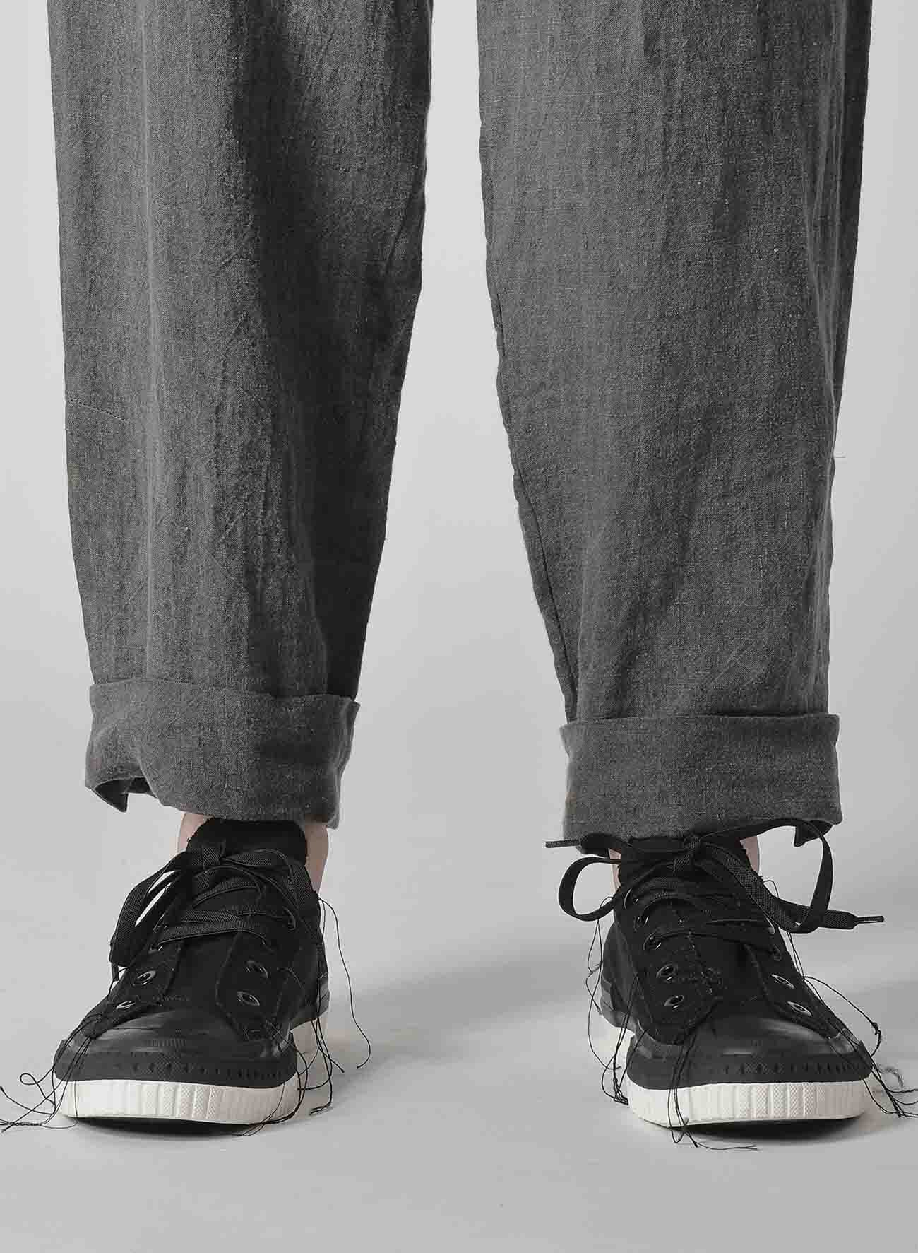 60 FLAX INK TAB DETAIL SLIM PANTS