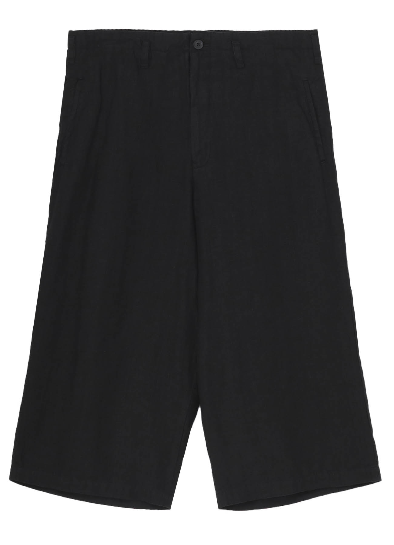 GARMENT DYE FLAX WIDE HALF PANTS