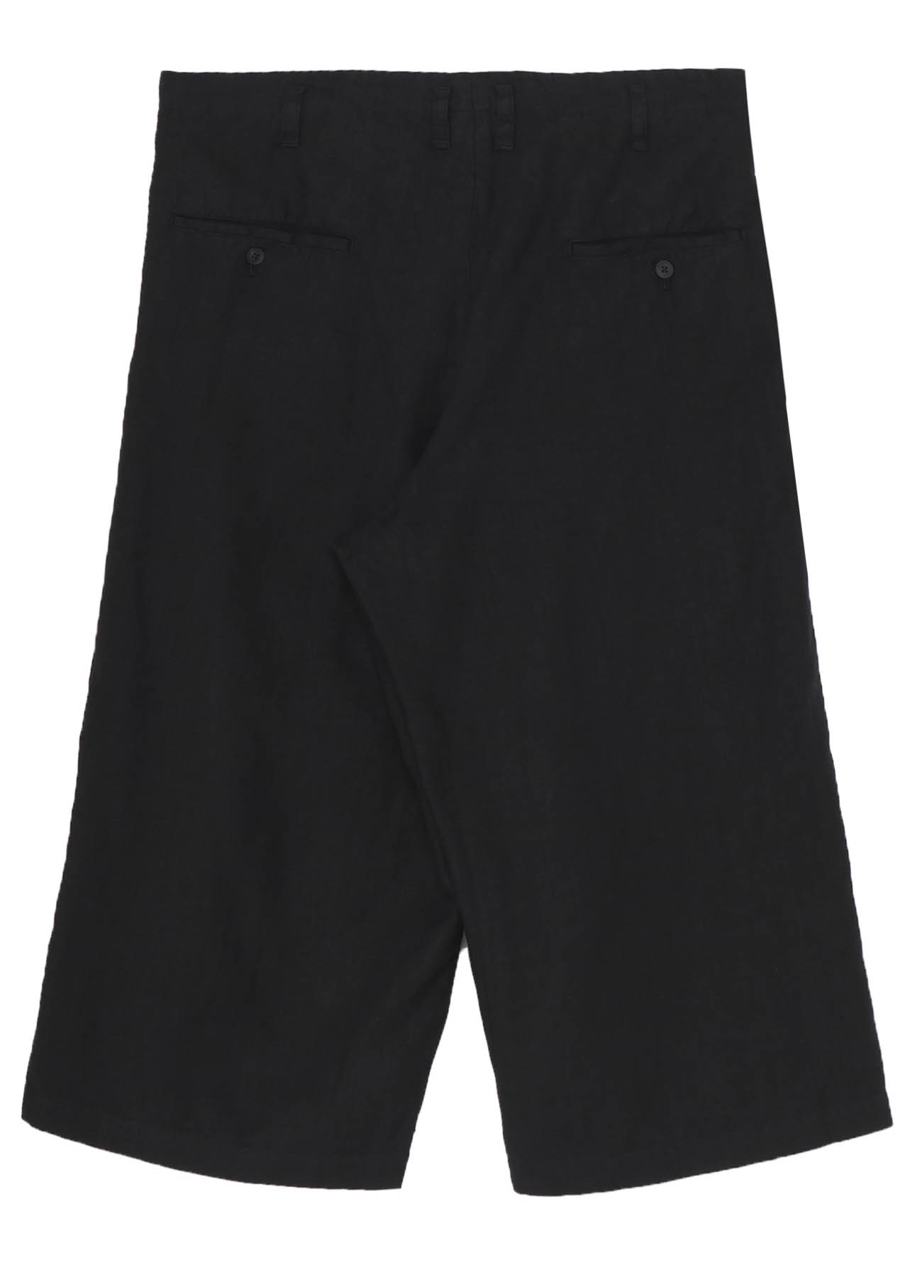 GARMENT DYE FLAX WIDE HALF PANTS