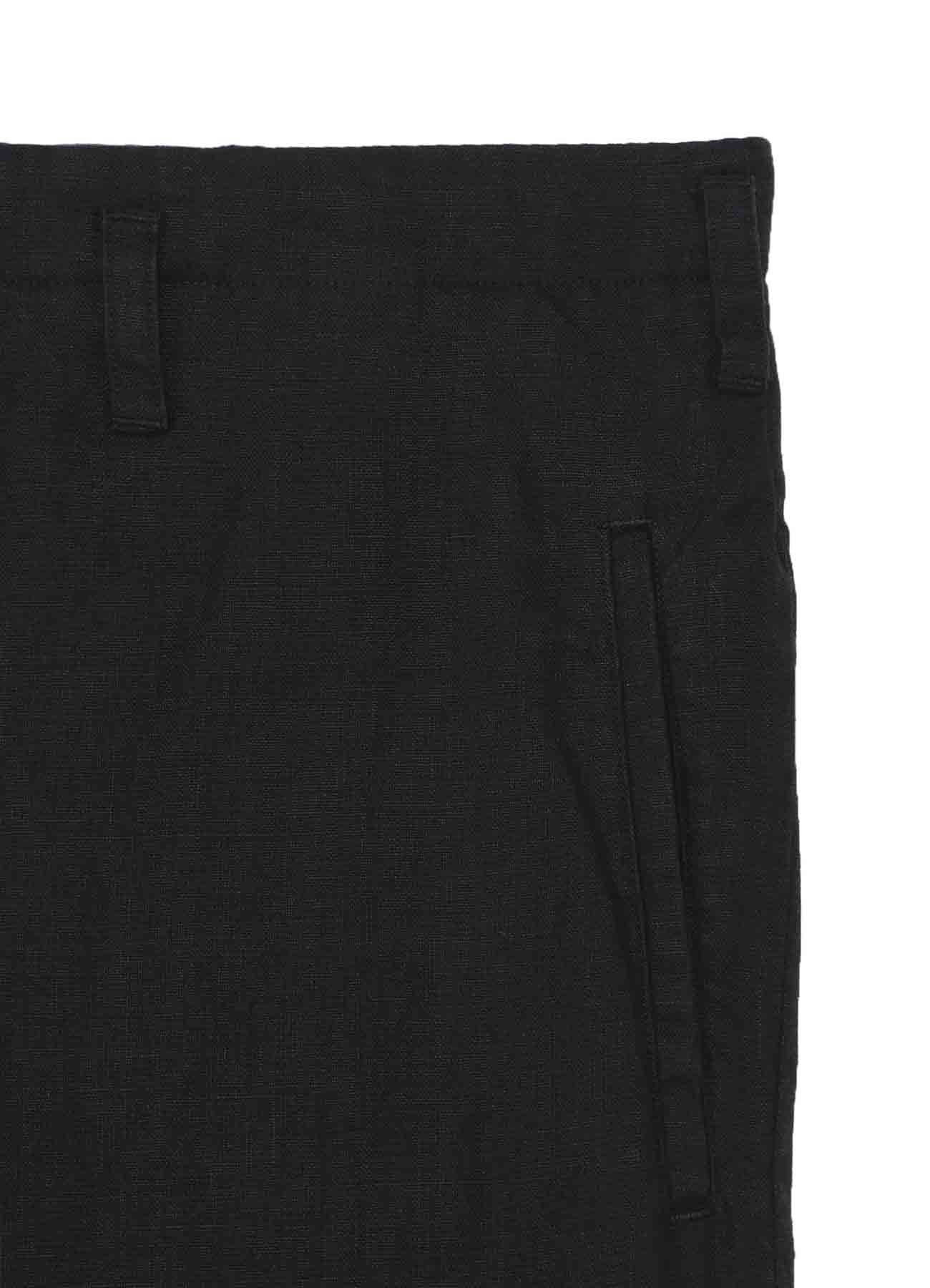 GARMENT DYE FLAX WIDE HALF PANTS