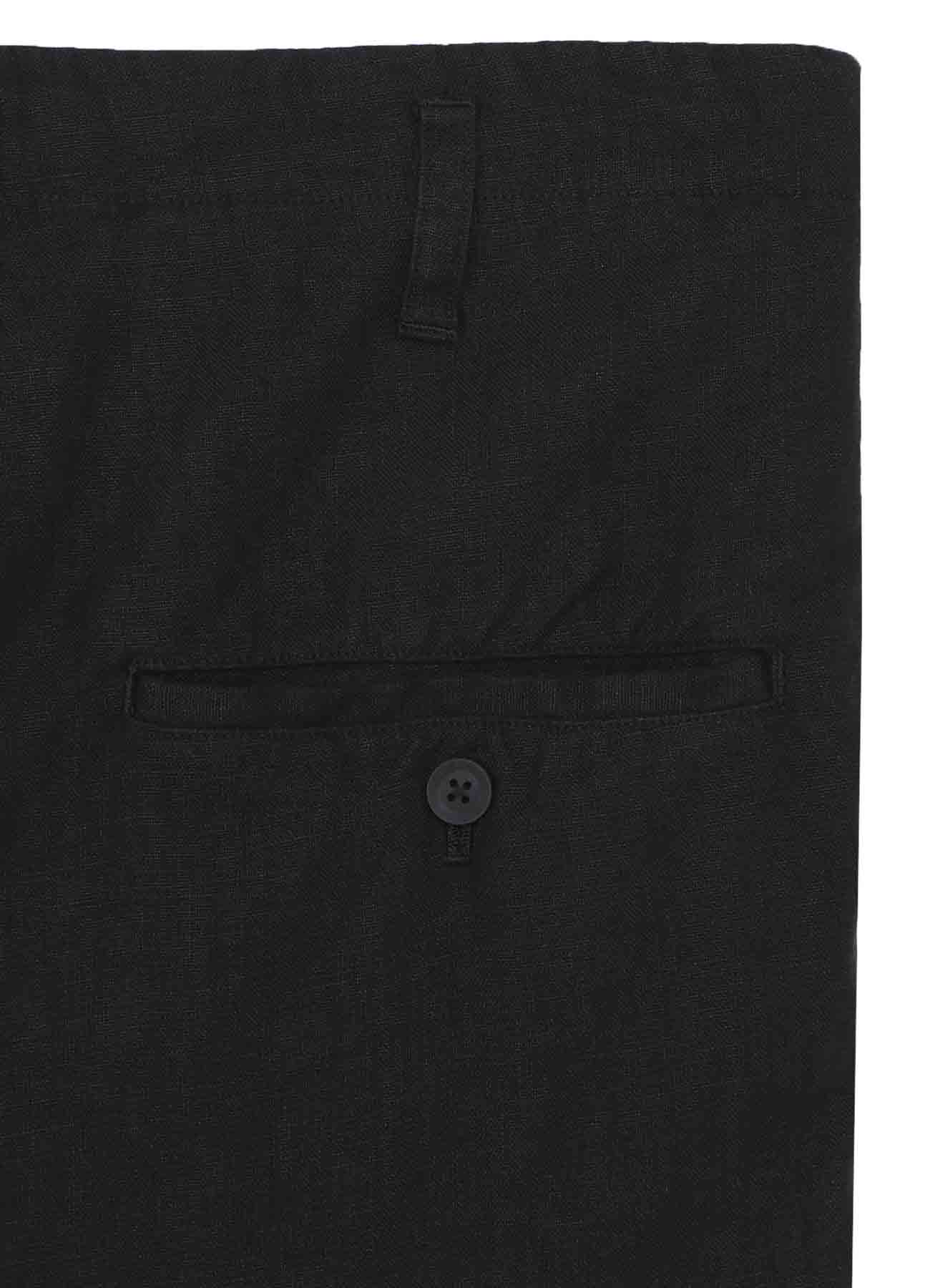 GARMENT DYE FLAX WIDE HALF PANTS