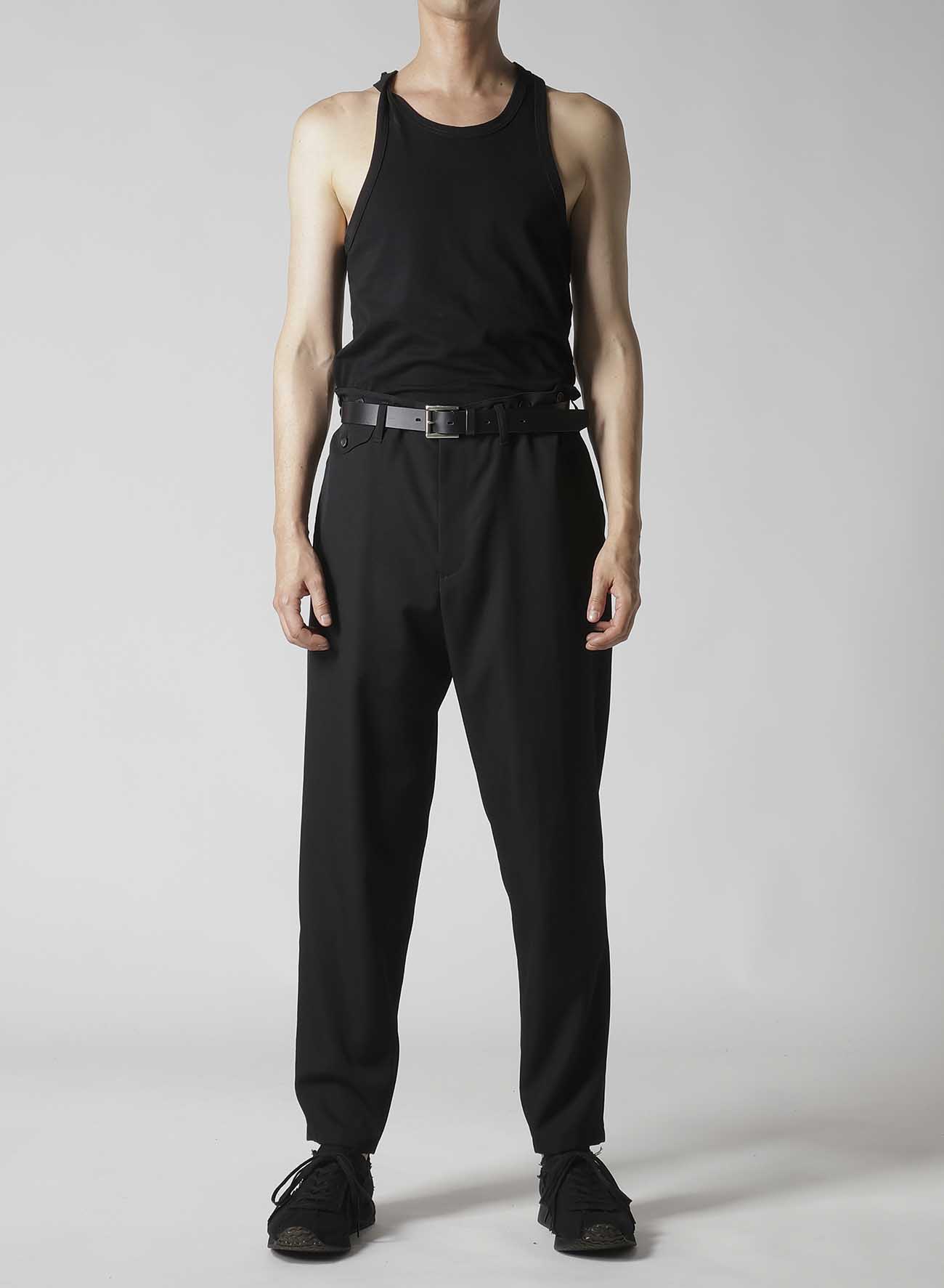 【Launching 10:00(JST), Jan 11】WOOL GABARDINE SUSPENDER SLIM PANTS