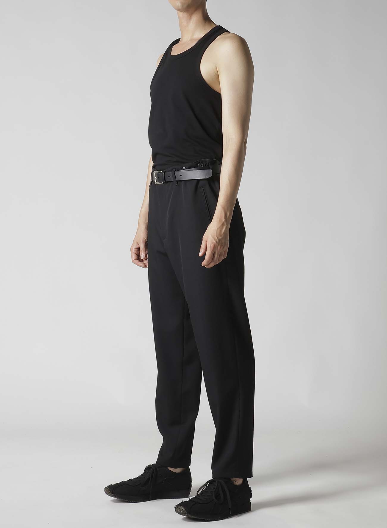 【Launching 10:00(JST), Jan 11】WOOL GABARDINE SUSPENDER SLIM PANTS