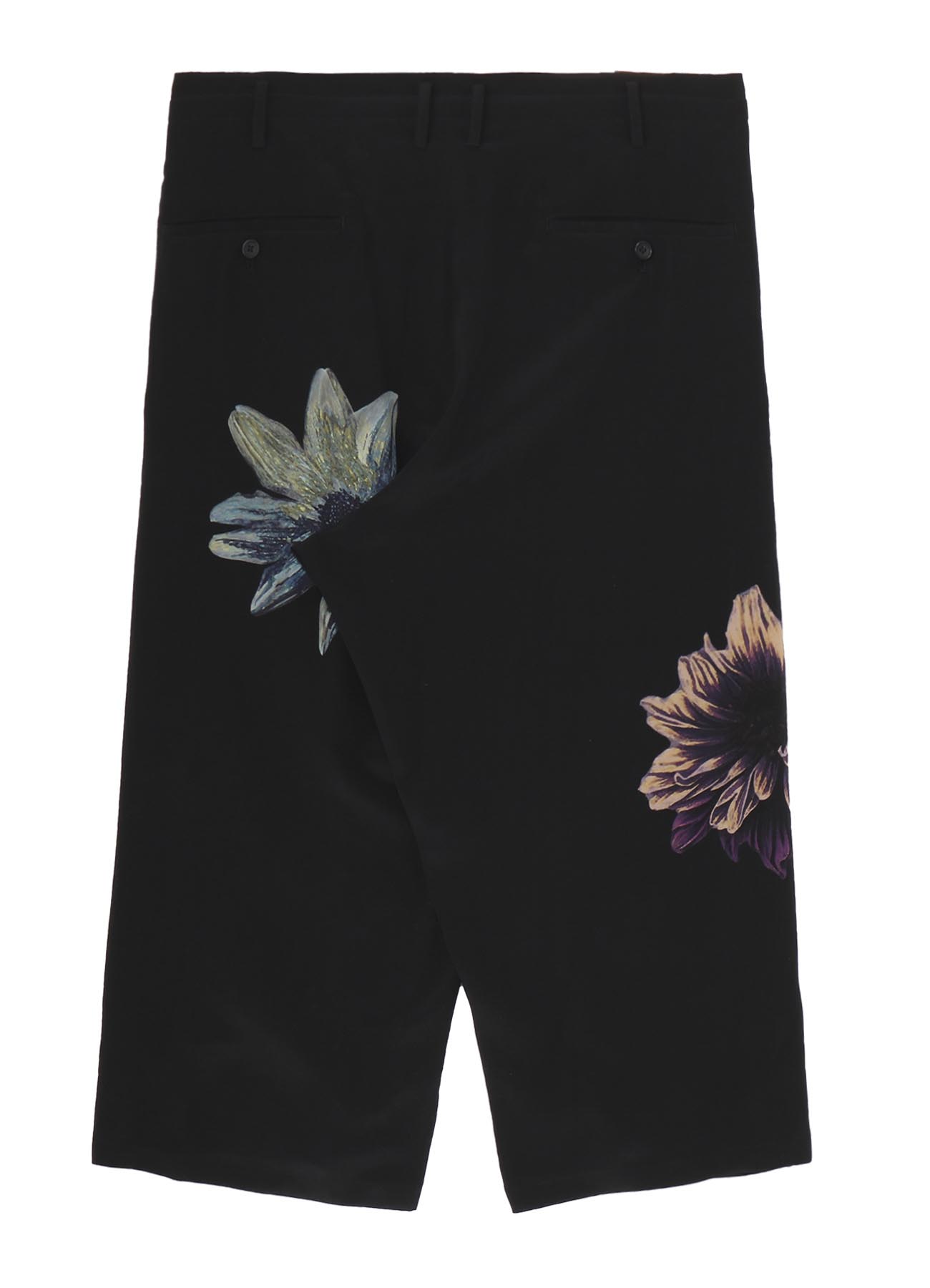 FLOWER DESIGNED PRINT WIDE PANTS