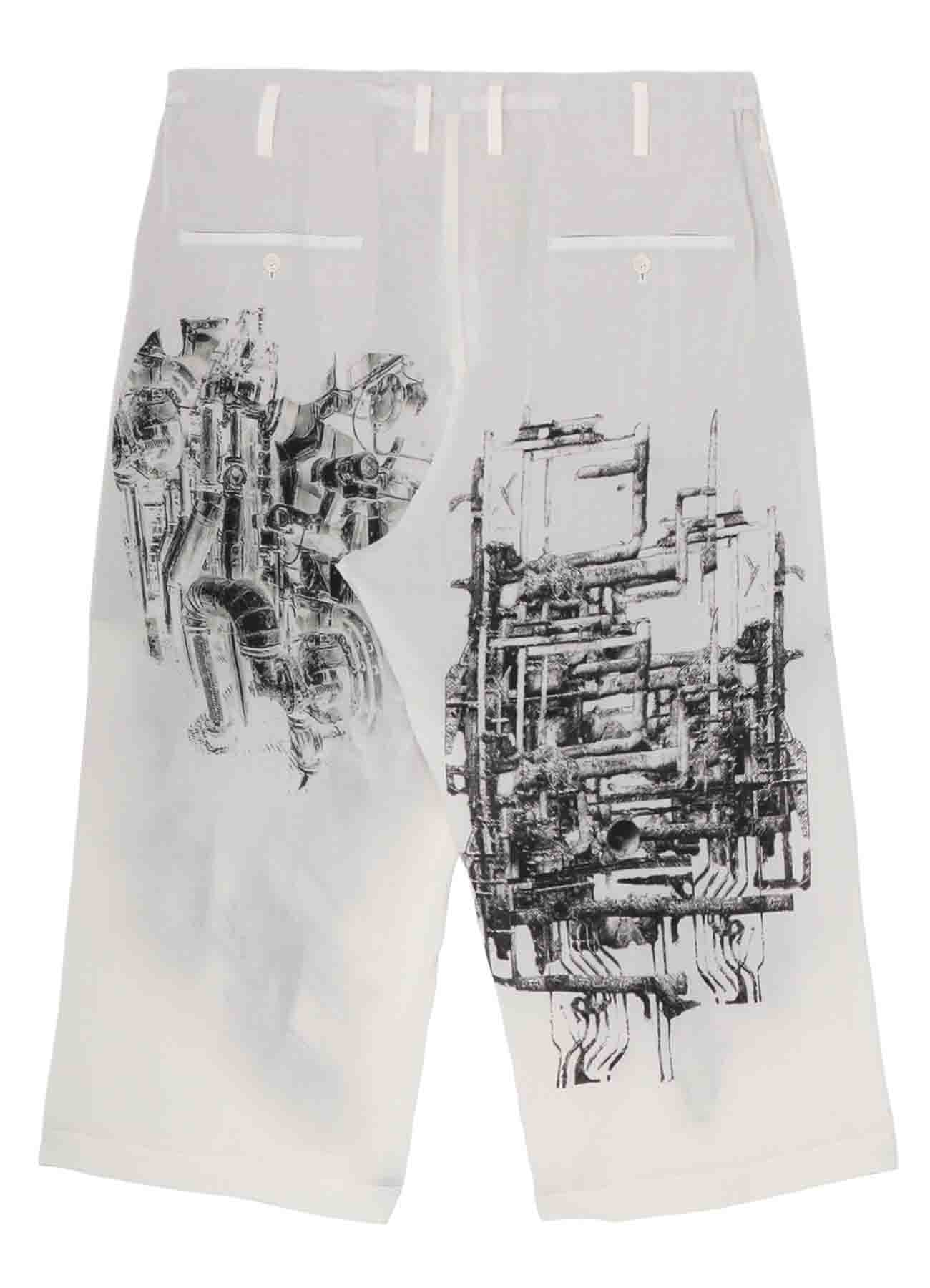 GATHER DETAIL PRINT PANTS