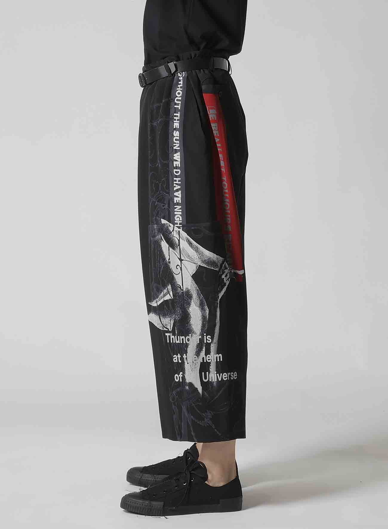 【Launching 10:00(JST), Jan 11】UNIVERSE MESSAGE PRINT PANTS