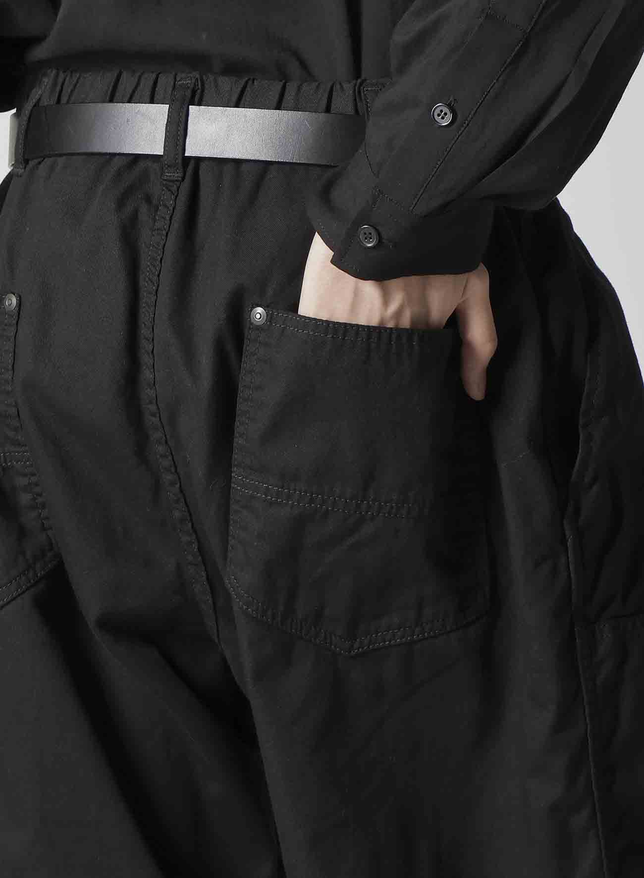 BLACK SCANDAL OXFORD DOUBLE KNEE WORK PANTS