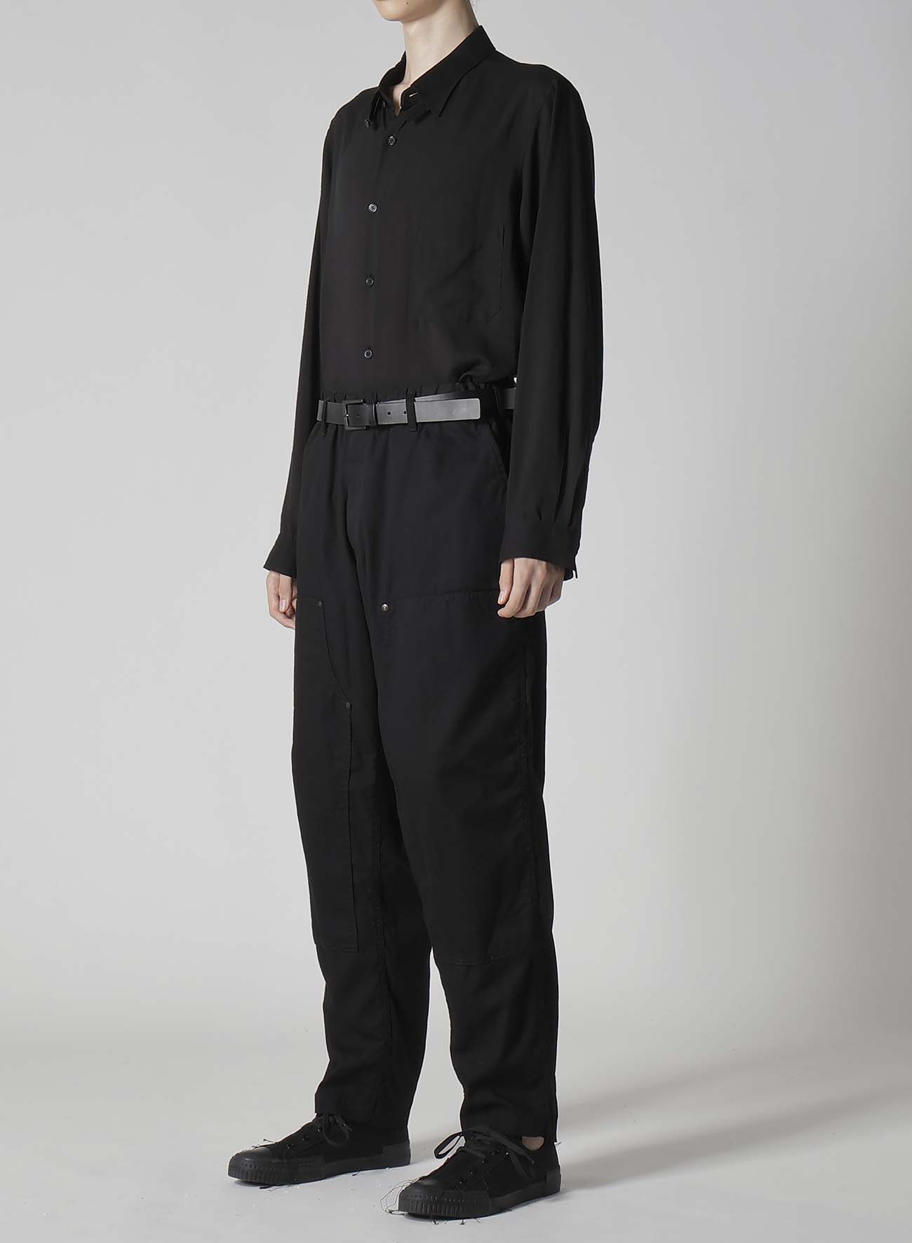 BLACK SCANDAL OXFORD DOUBLE KNEE WORK PANTS