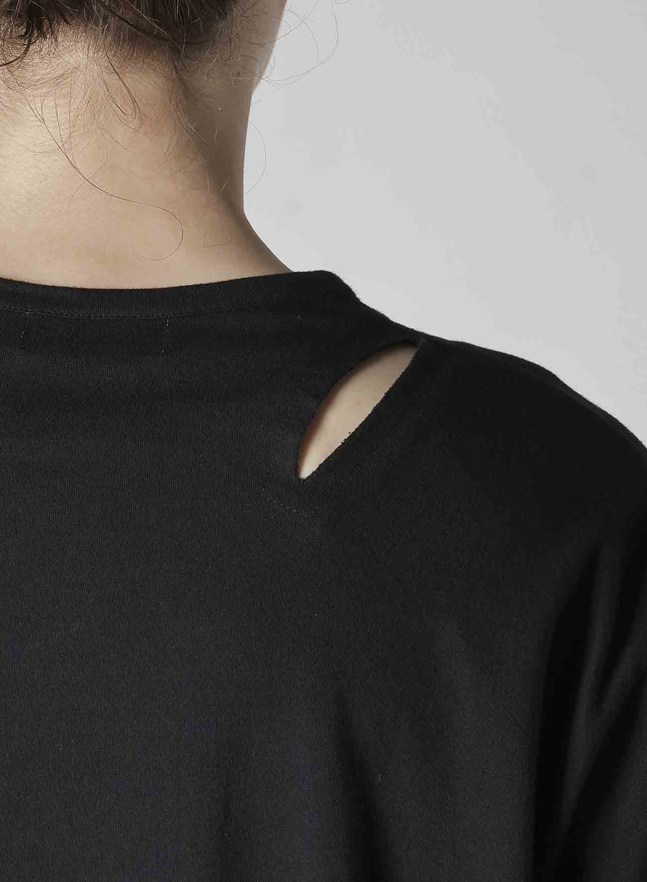 COMBED SINGLE JERSEY SLIT DETAIL S SLEEVE T