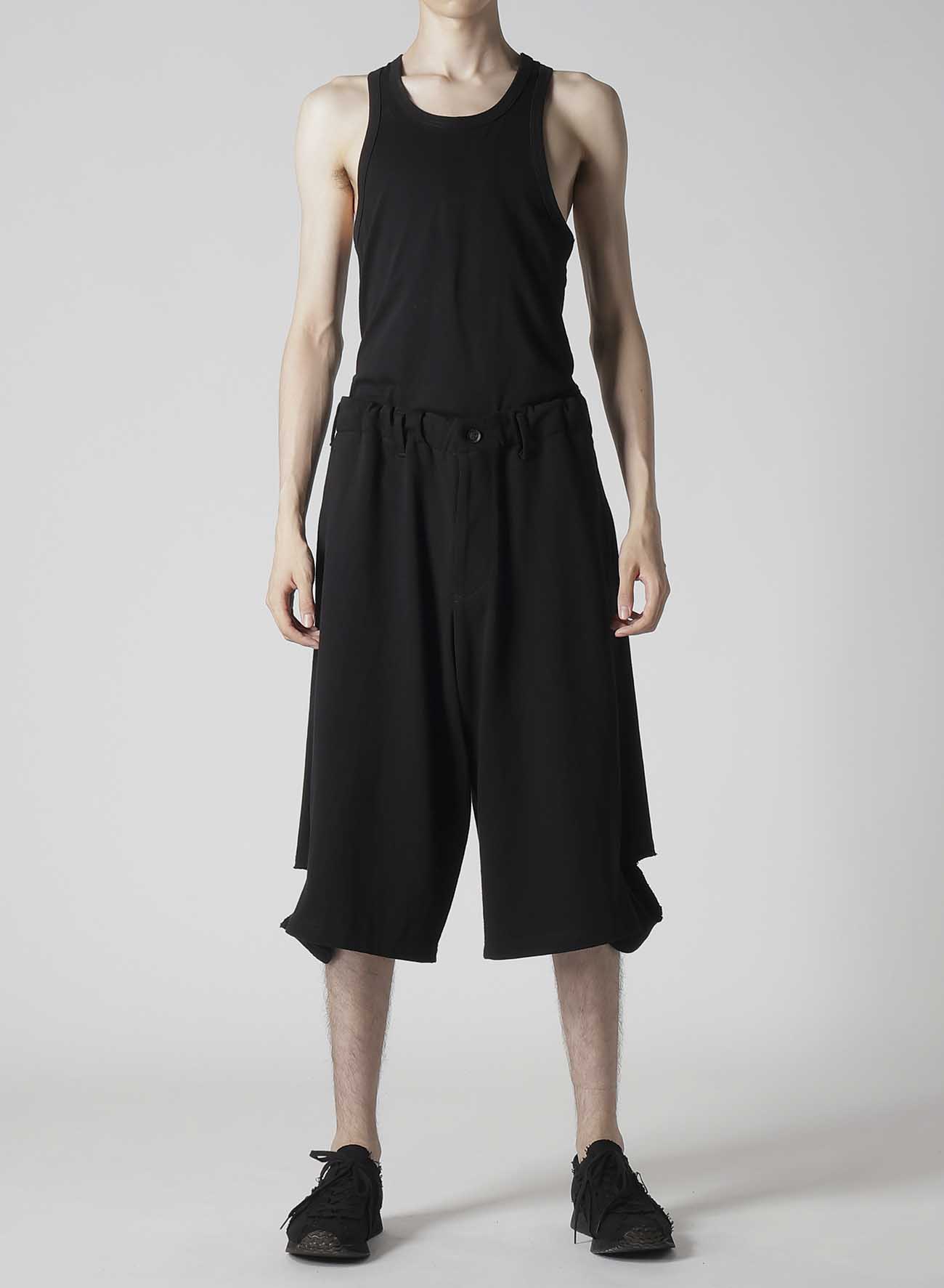 MASTERSEED SINGLE JERSEY SLIT DETAIL PANTS