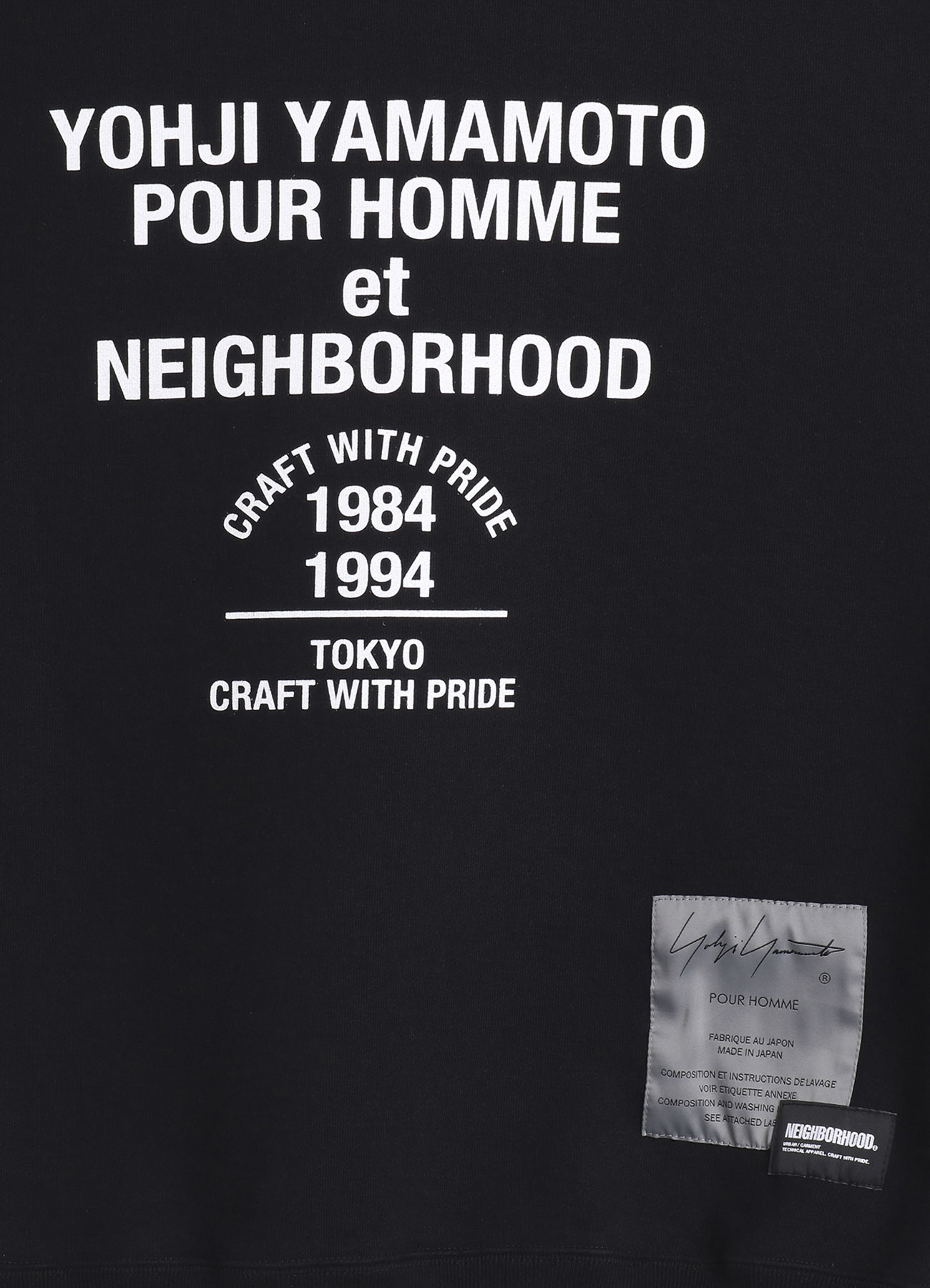 Yohji Yamamoto x NEIGHBORHOOD SWEAT SHIRT LS