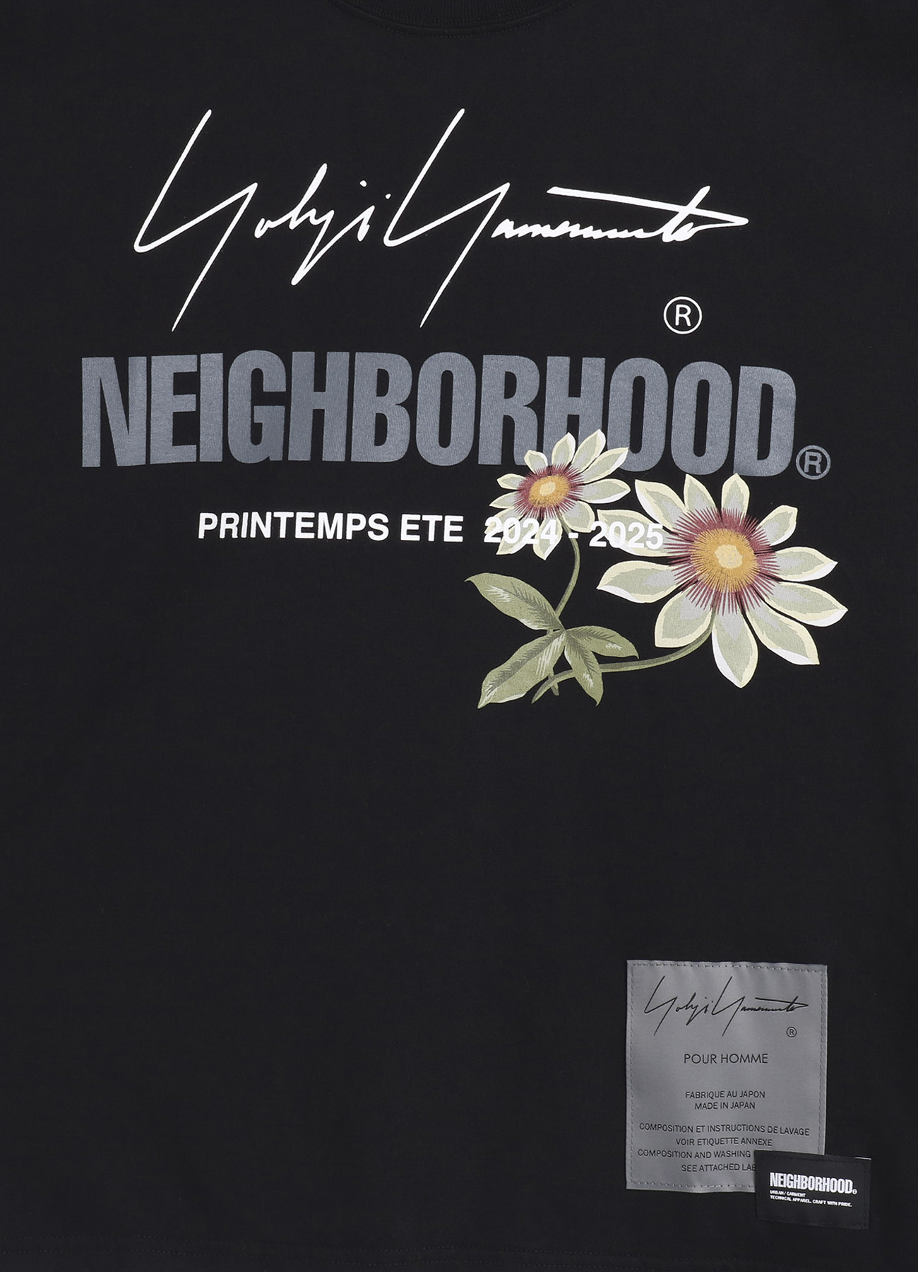 Yohji Yamamoto x NEIGHBORHOOD TEE SS-1