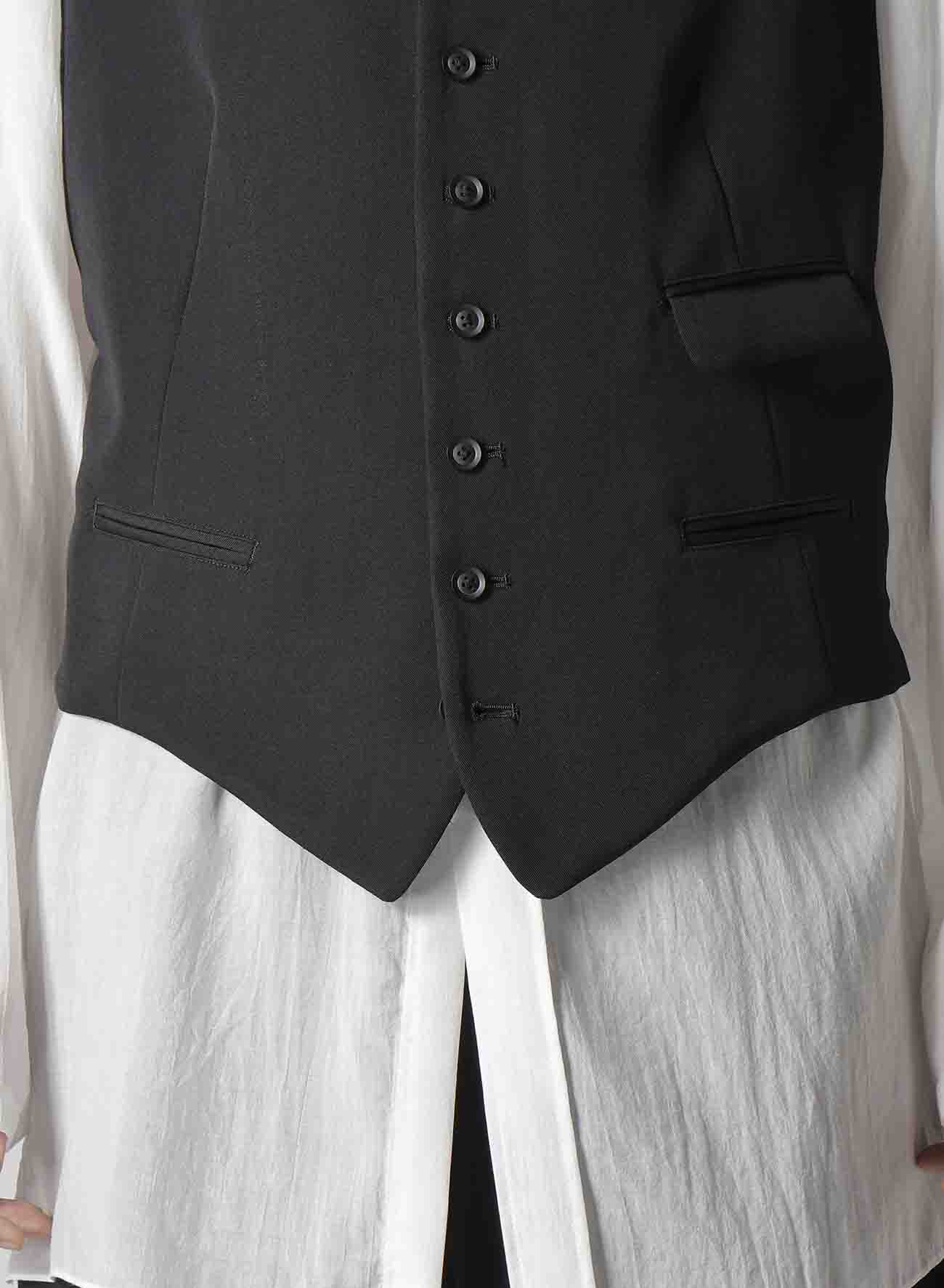 【Launching 10:00(JST), Jan 11】WOOL GABARDINE 7 BUTTONS VEST