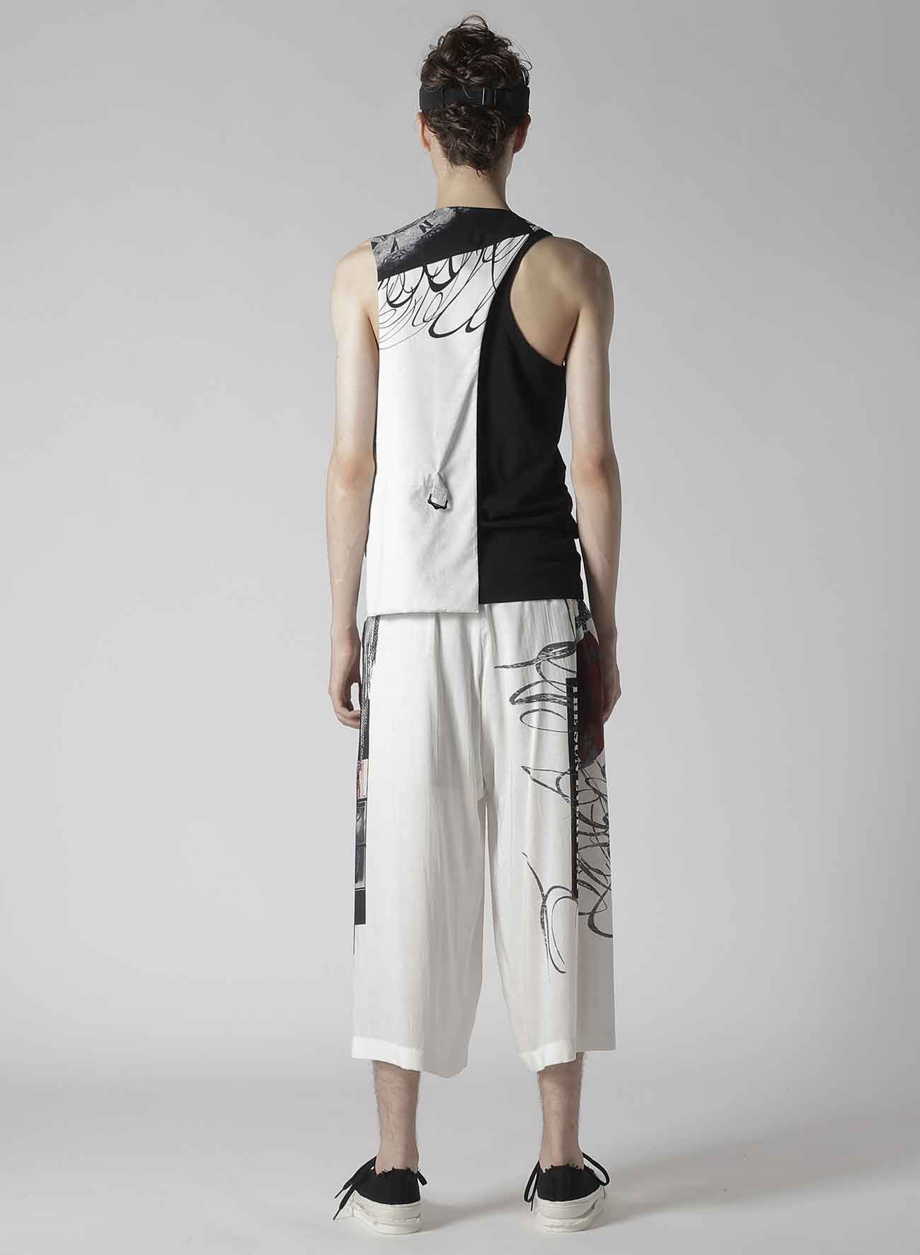 【Launching 10:00(JST), Jan 11】CLOCK PRINT ASYMMETRY VEST